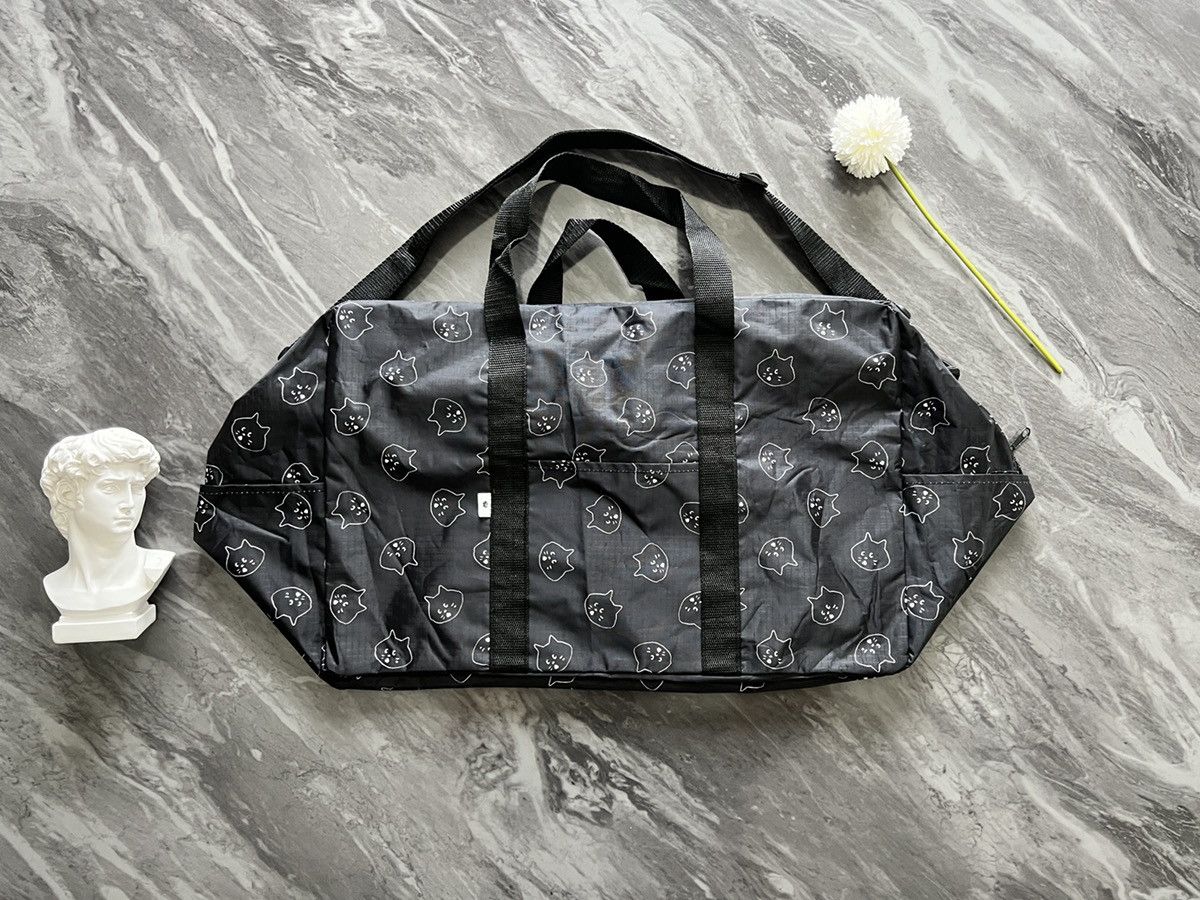 Ne-net Issey Miyake Cat logo All Over Prined Bag