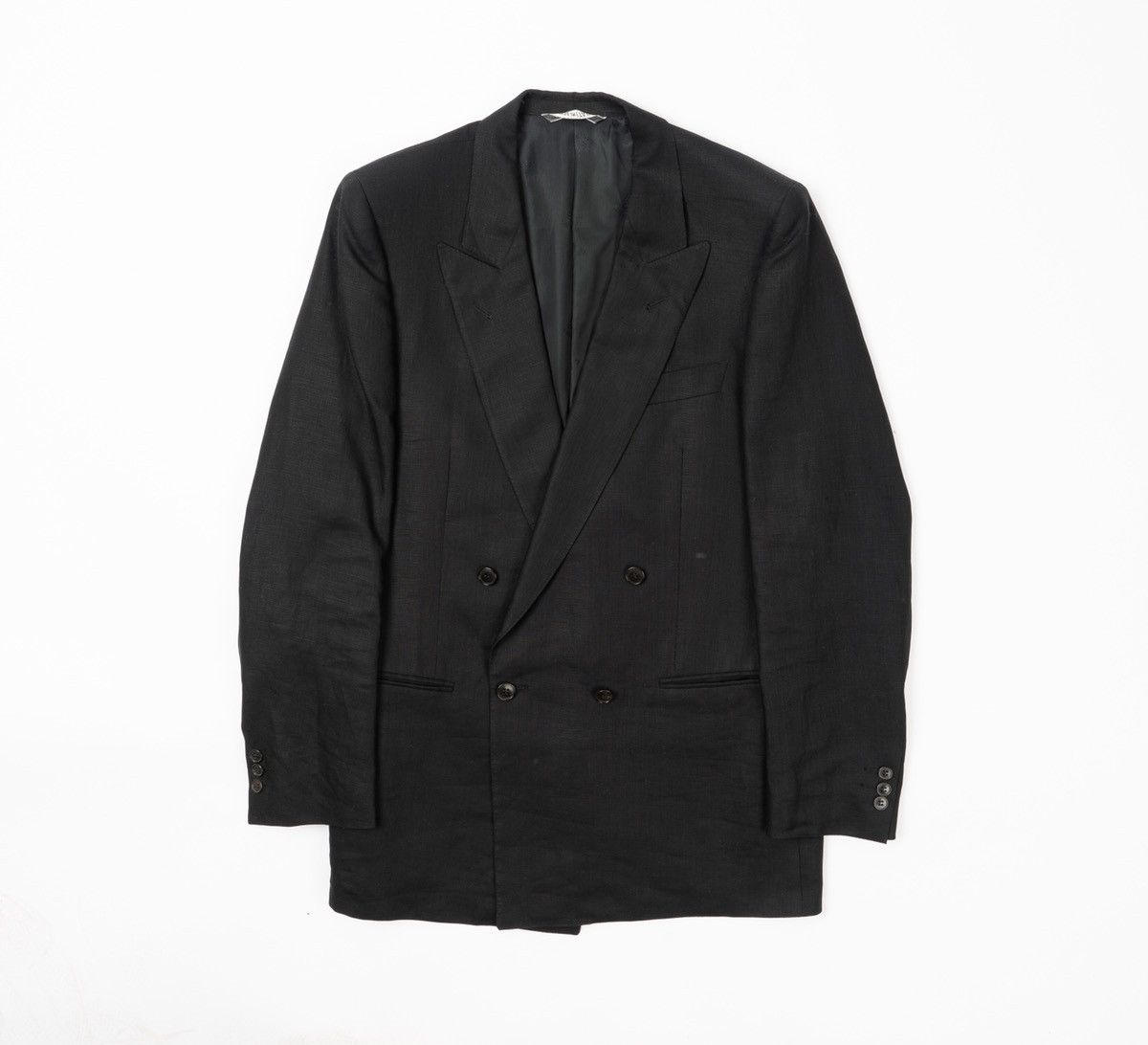 lanvin vintage double breasted linen blazer