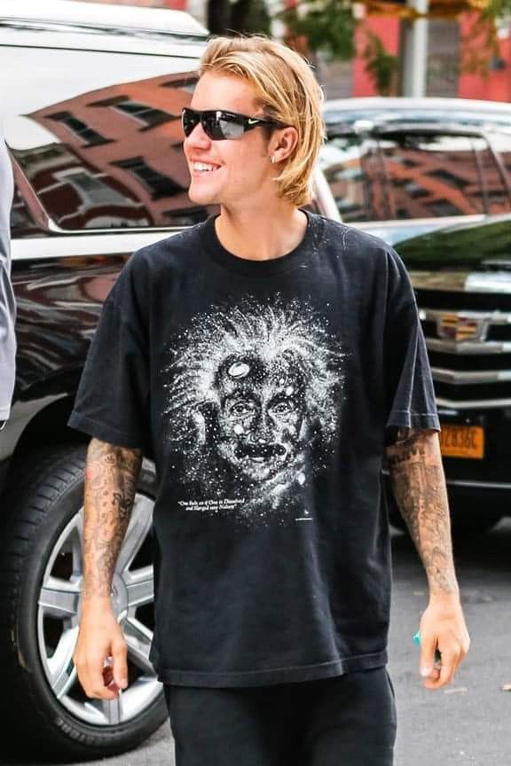 Arts & Science × Vintage Bieber wear vintage 90s 'Glow In The Dark' Einstein tee Size US L / EU 52-54 / 3 - 6 Thumbnail