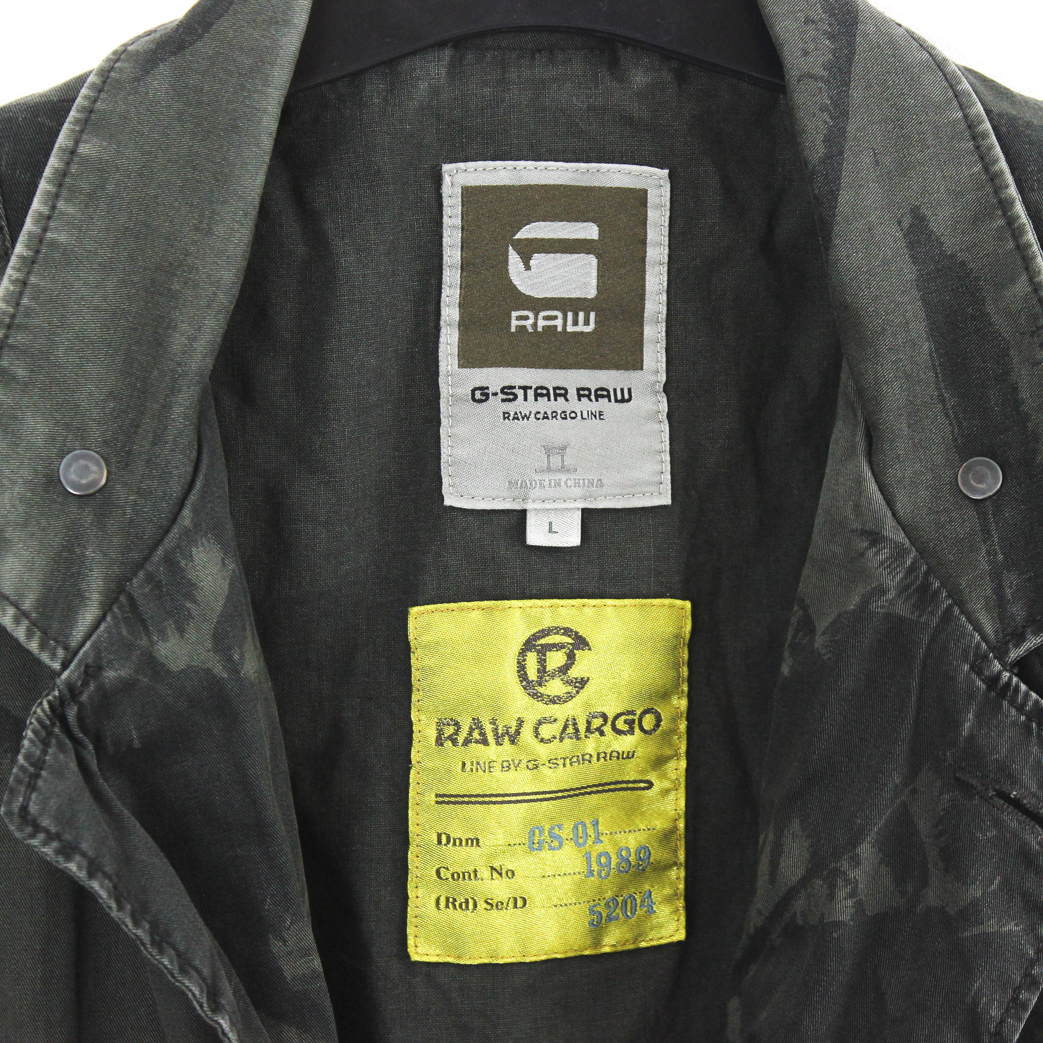 G-Star Cargo Norris Palm Blazer Mens L Jacket Green Lightweight Size US L / EU 52-54 / 3 - 2 Thumbnail