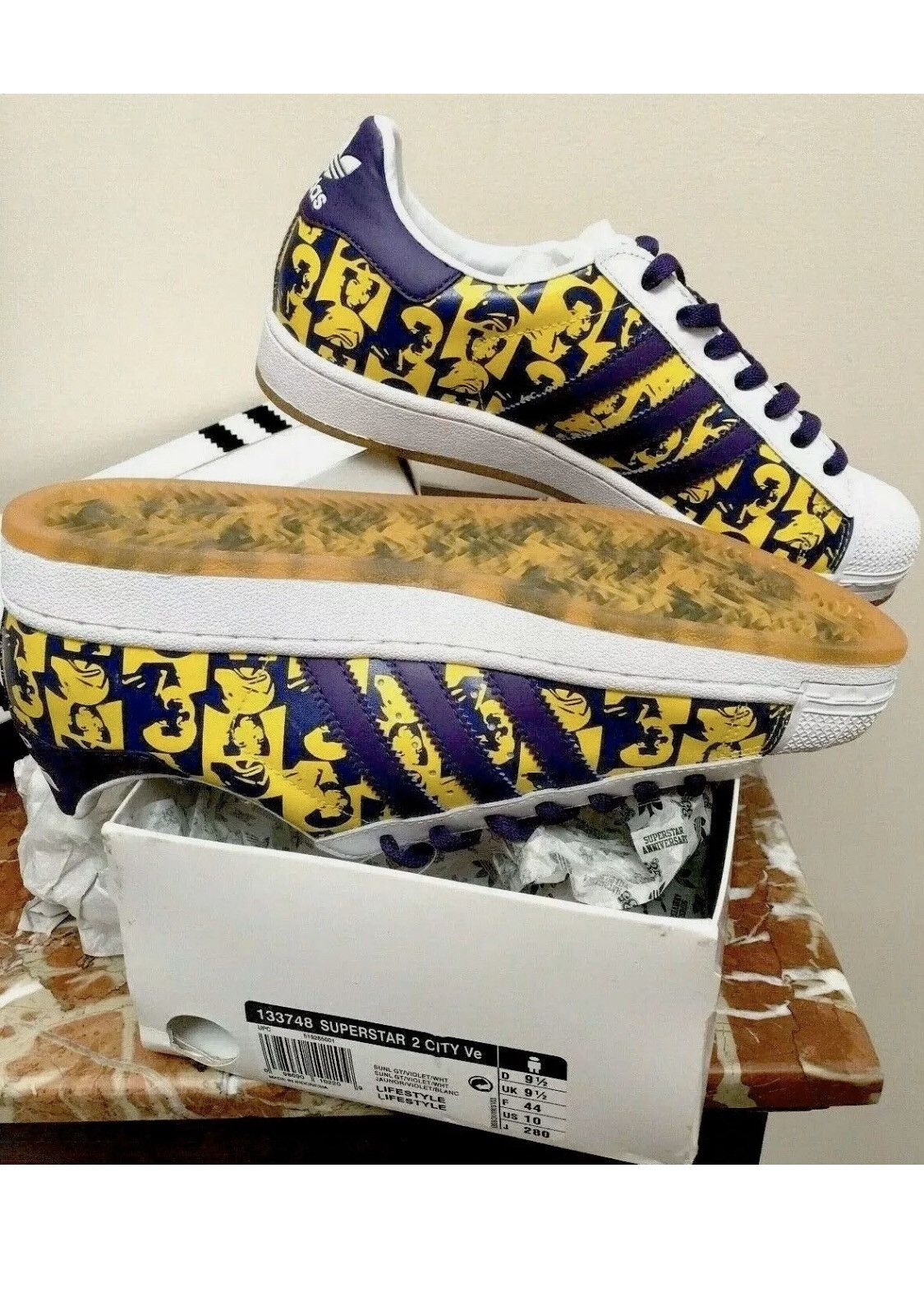 Adidas Superstar 1 Expression Andy Warhol 1/4000 BNIB Size US 10 / EU 43 - 7 Thumbnail