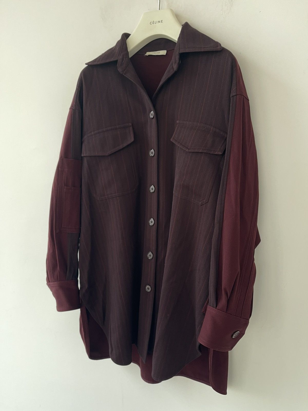 Celine Céline by Phoebe Philo Oversized Wool Jacket Size XS / US 0-2 / IT 36-38 - 3 Thumbnail