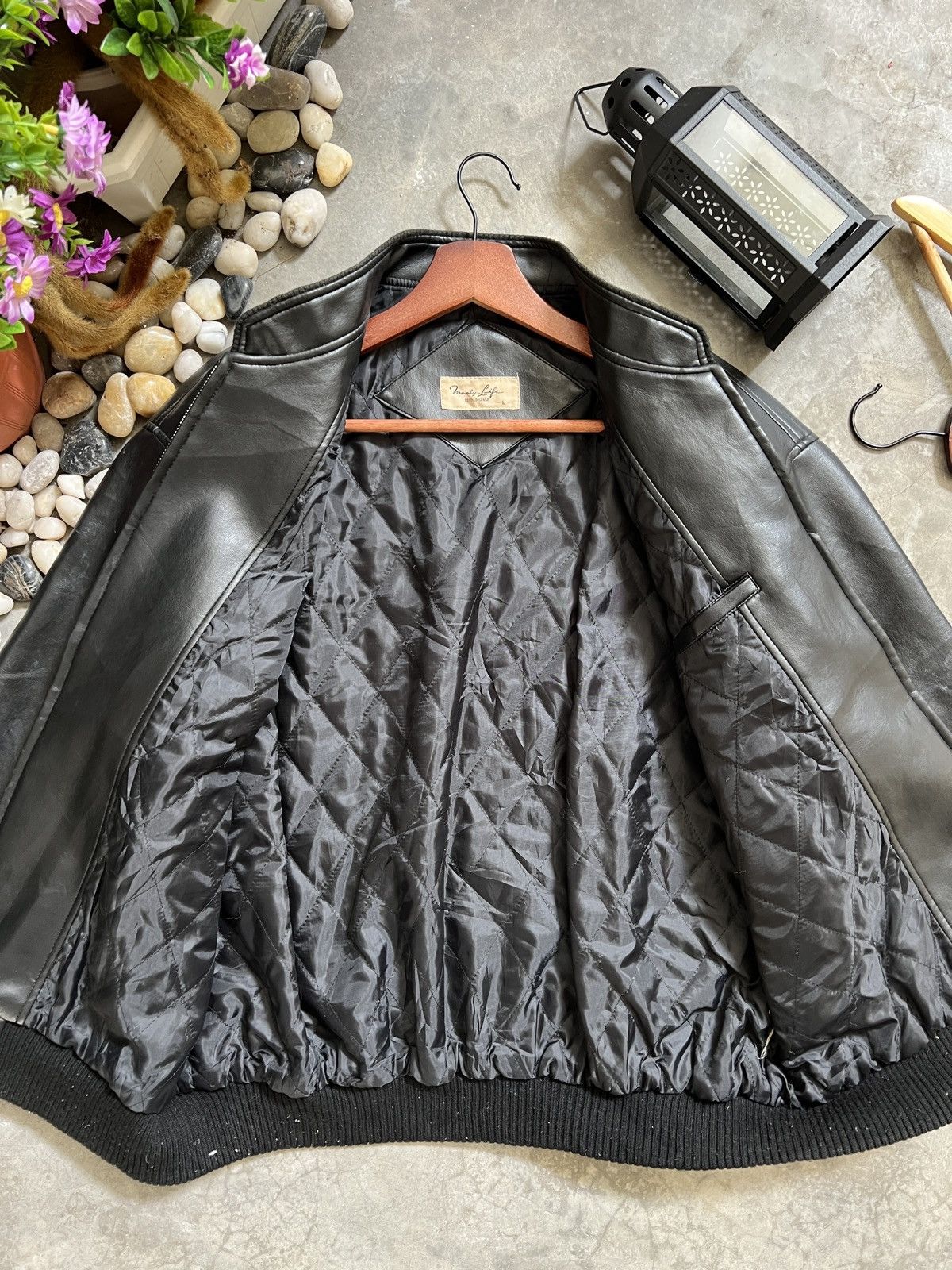 Vintage Vintage 🏴‍☠️ Japanese Fully Leather Bomber Style Jacket Size US L / EU 52-54 / 3 - 12 Thumbnail