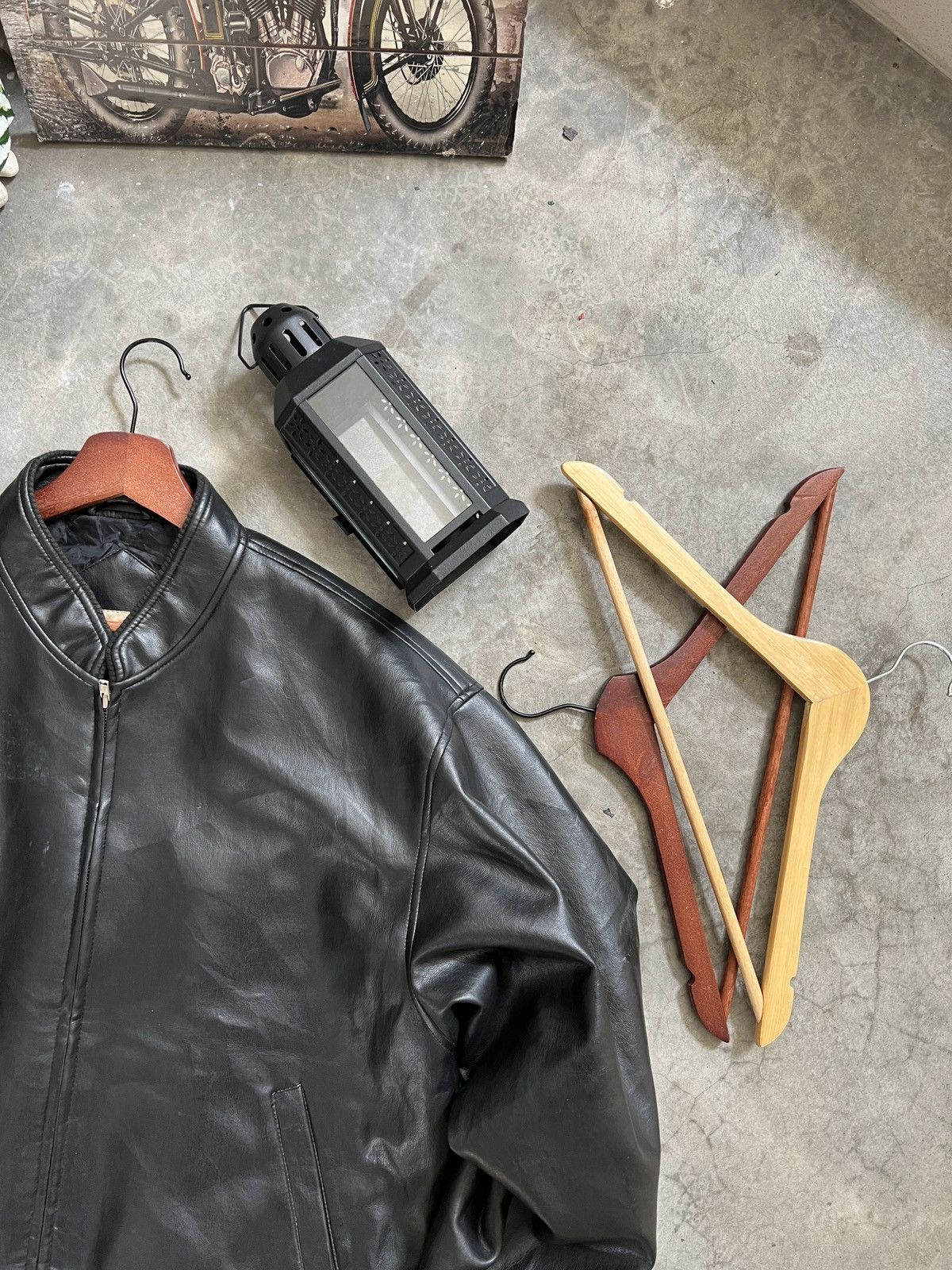 Vintage Vintage 🏴‍☠️ Japanese Fully Leather Bomber Style Jacket Size US L / EU 52-54 / 3 - 9 Thumbnail