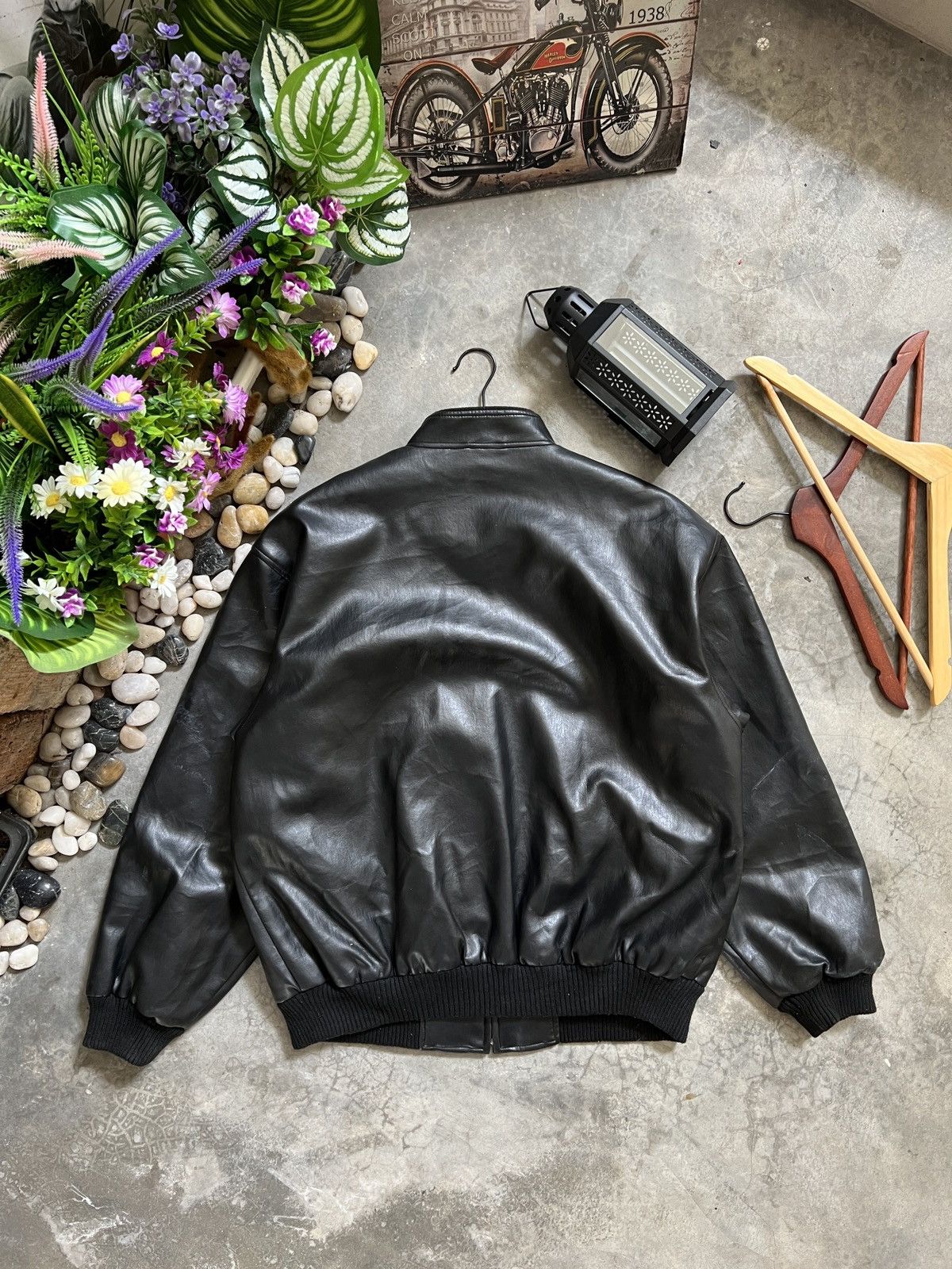 Vintage Vintage 🏴‍☠️ Japanese Fully Leather Bomber Style Jacket Size US L / EU 52-54 / 3 - 5 Thumbnail