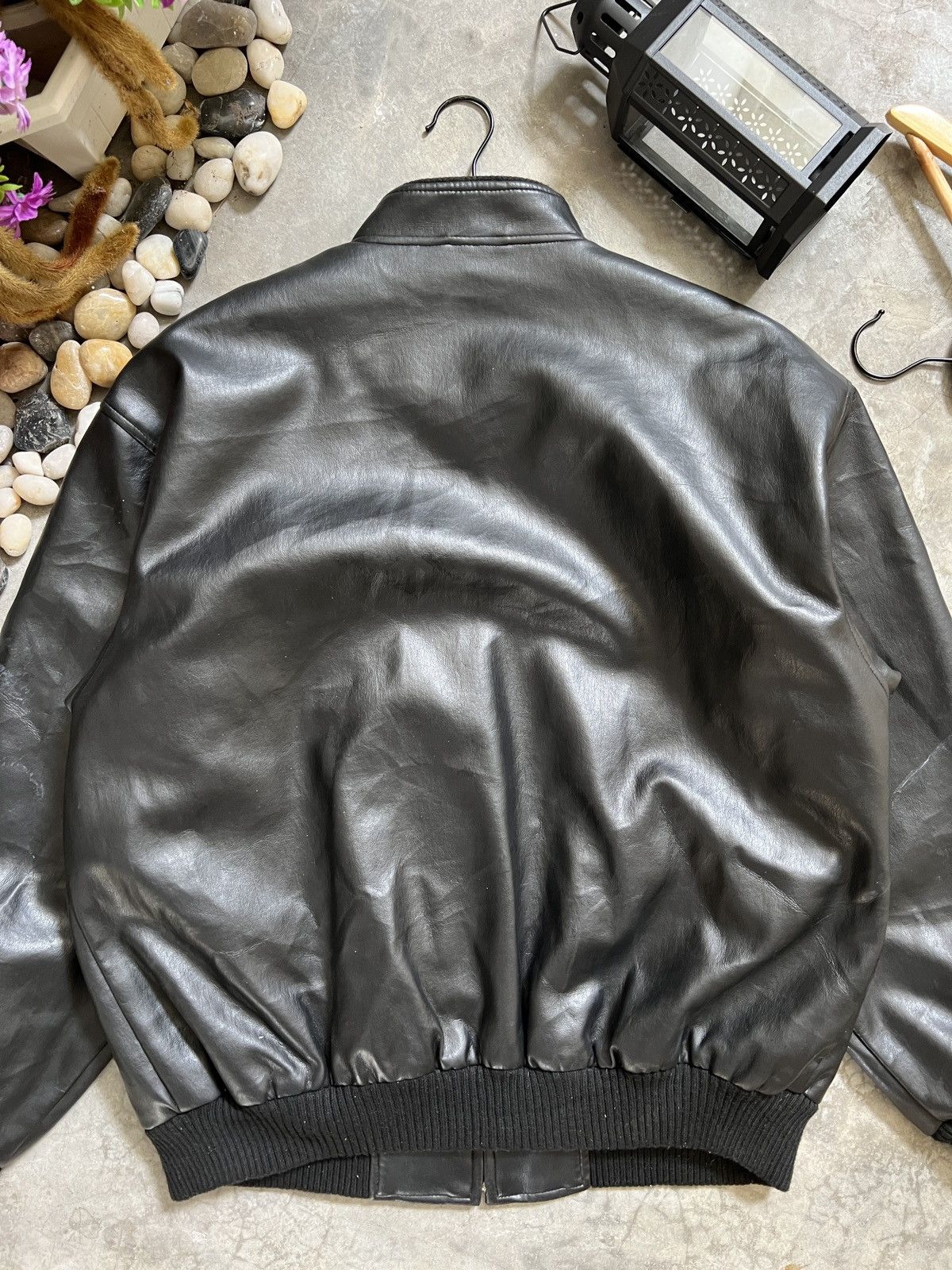 Vintage Vintage 🏴‍☠️ Japanese Fully Leather Bomber Style Jacket Size US L / EU 52-54 / 3 - 6 Thumbnail