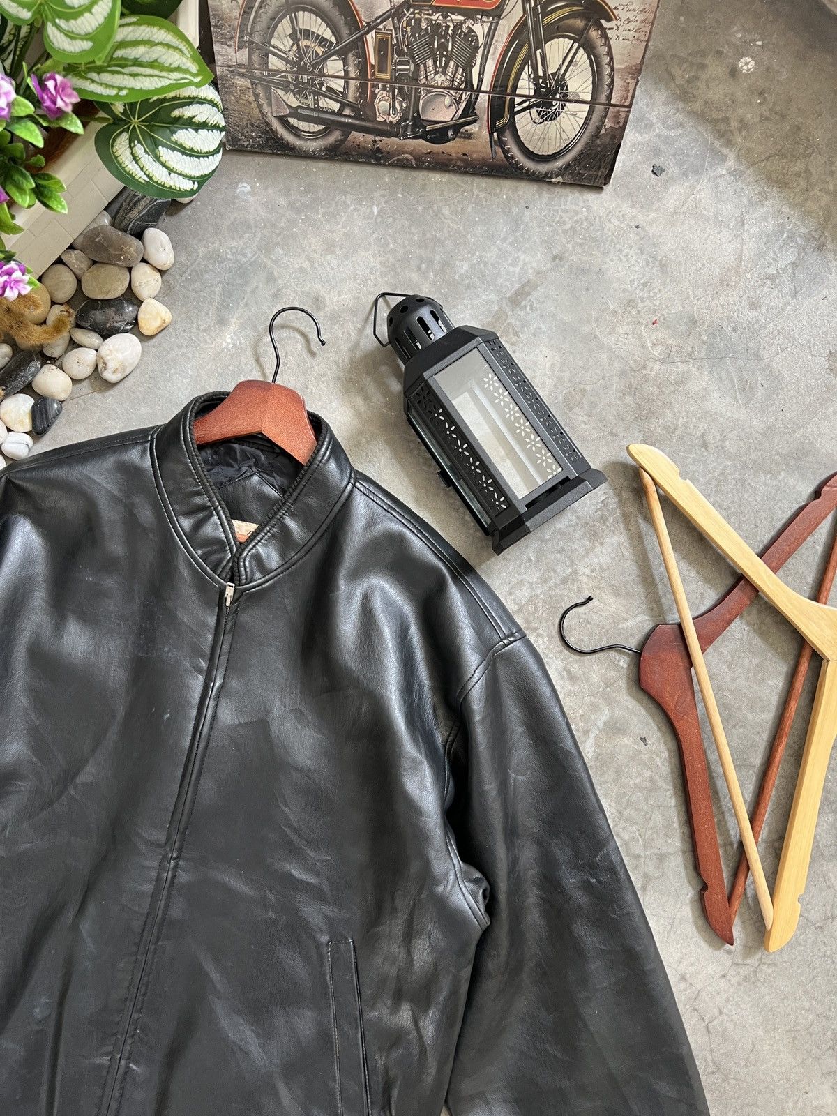 Vintage Vintage 🏴‍☠️ Japanese Fully Leather Bomber Style Jacket Size US L / EU 52-54 / 3 - 17 Thumbnail