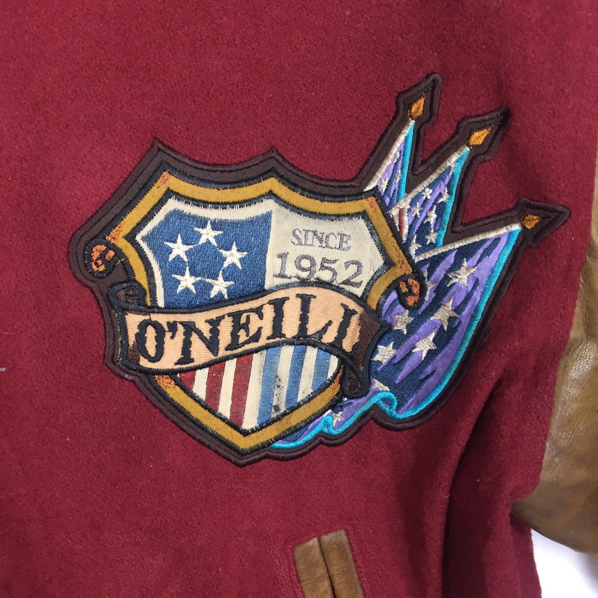 Genuine Leather Vintage O’neill Santa Cruz California Leather Varsity jacket Size US M / EU 48-50 / 2 - 12 Thumbnail