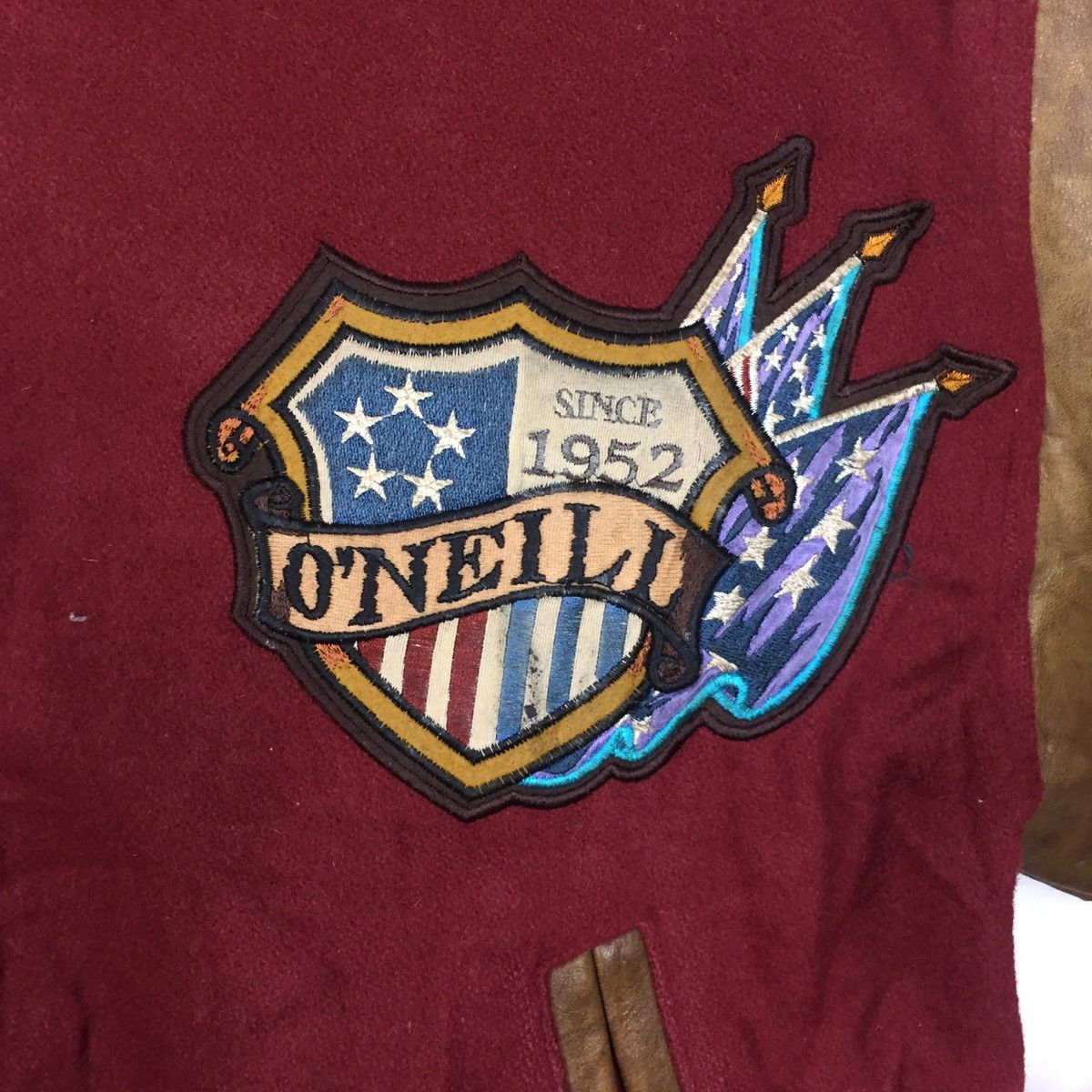 Genuine Leather Vintage O’neill Santa Cruz California Leather Varsity jacket Size US M / EU 48-50 / 2 - 11 Thumbnail