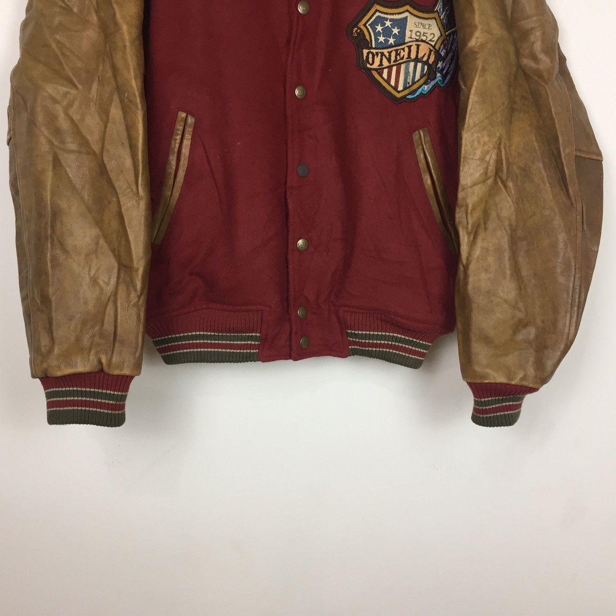 Genuine Leather Vintage O’neill Santa Cruz California Leather Varsity jacket Size US M / EU 48-50 / 2 - 4 Thumbnail