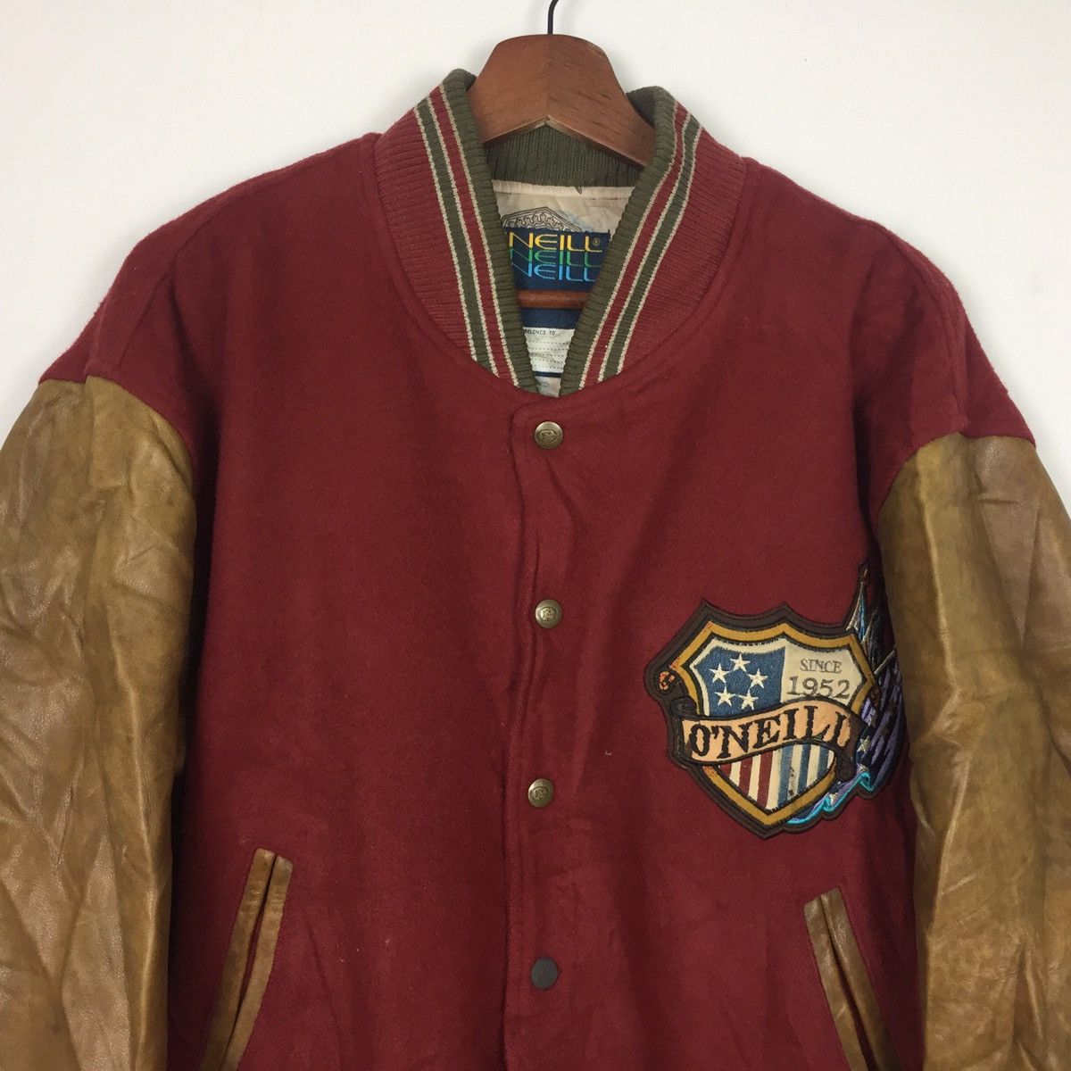Genuine Leather Vintage O’neill Santa Cruz California Leather Varsity jacket Size US M / EU 48-50 / 2 - 3 Thumbnail