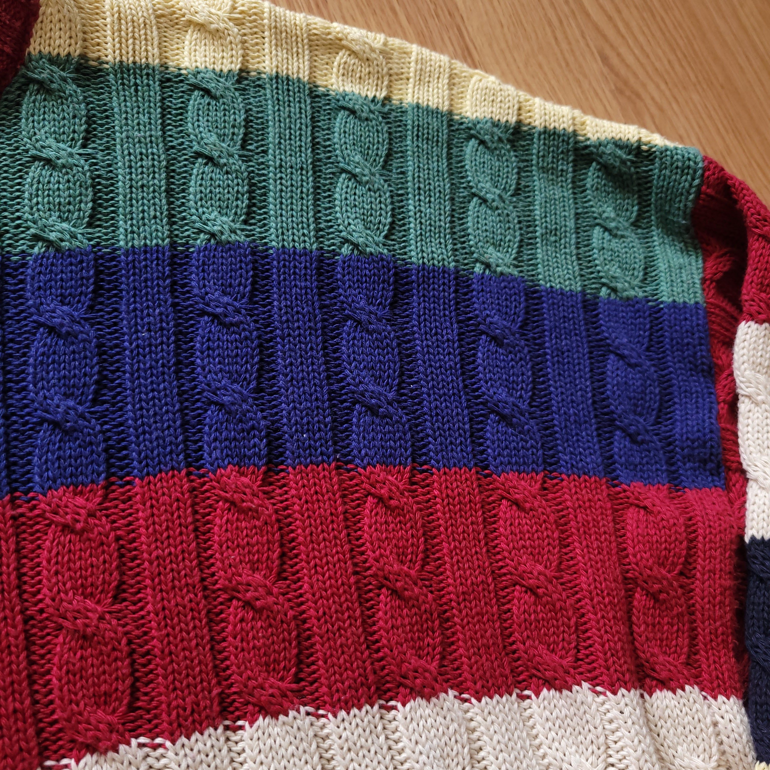 Vintage Vintage Enzo Lorenzo stripes sweater XXL Size US XXL / EU 58 / 5 - 2 Thumbnail