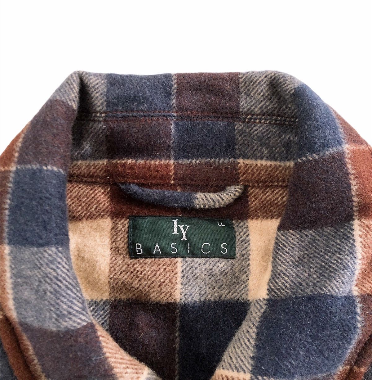 Vintage 🔥Iy Basics Check Wool Button Jacket Size US L / EU 52-54 / 3 - 7 Thumbnail