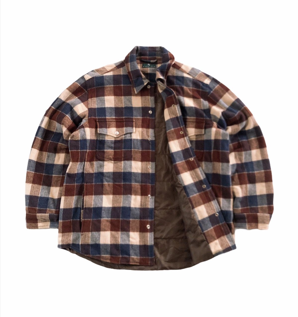 Vintage 🔥Iy Basics Check Wool Button Jacket Size US L / EU 52-54 / 3 - 3 Thumbnail
