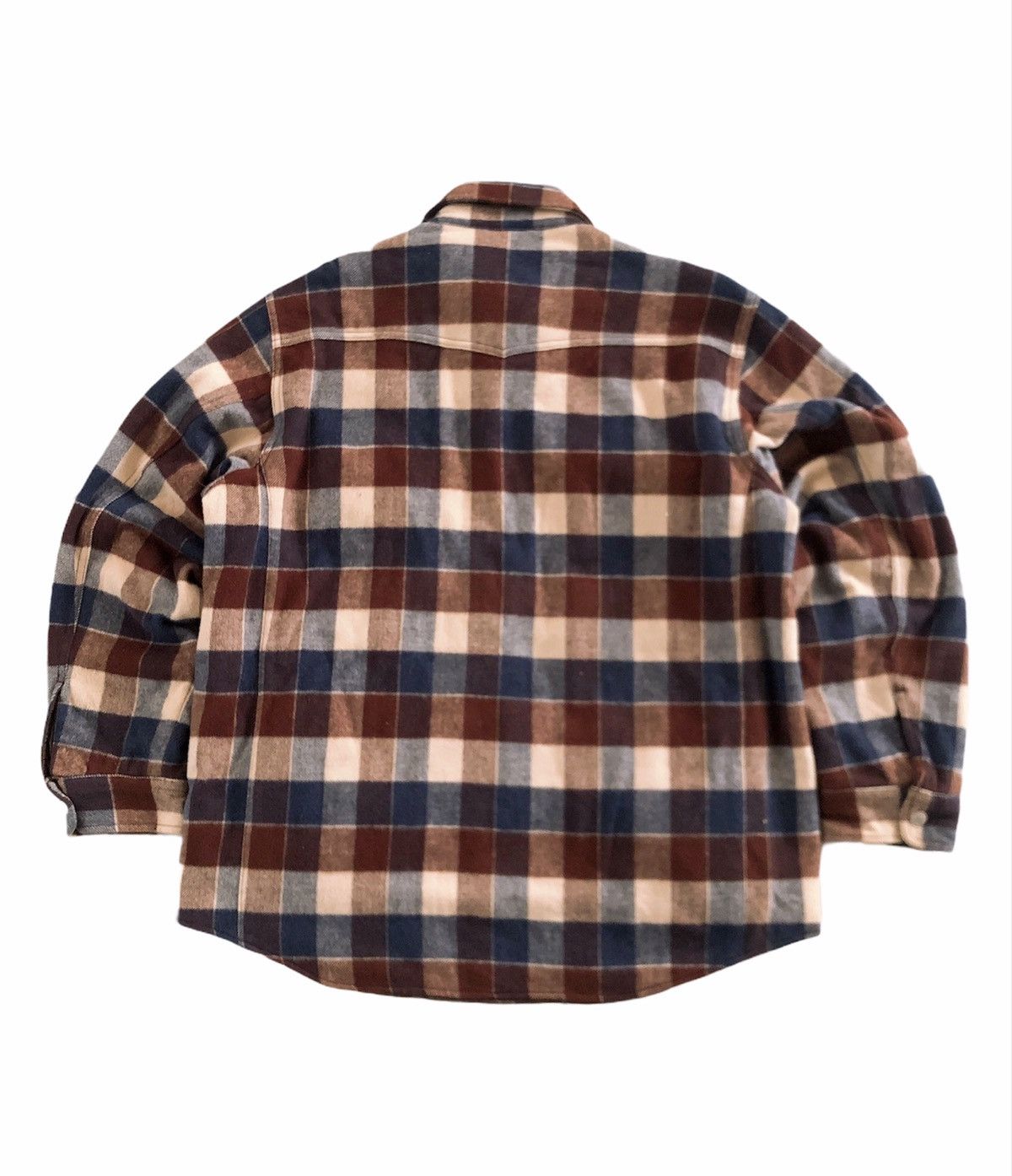 Vintage 🔥Iy Basics Check Wool Button Jacket Size US L / EU 52-54 / 3 - 2 Thumbnail