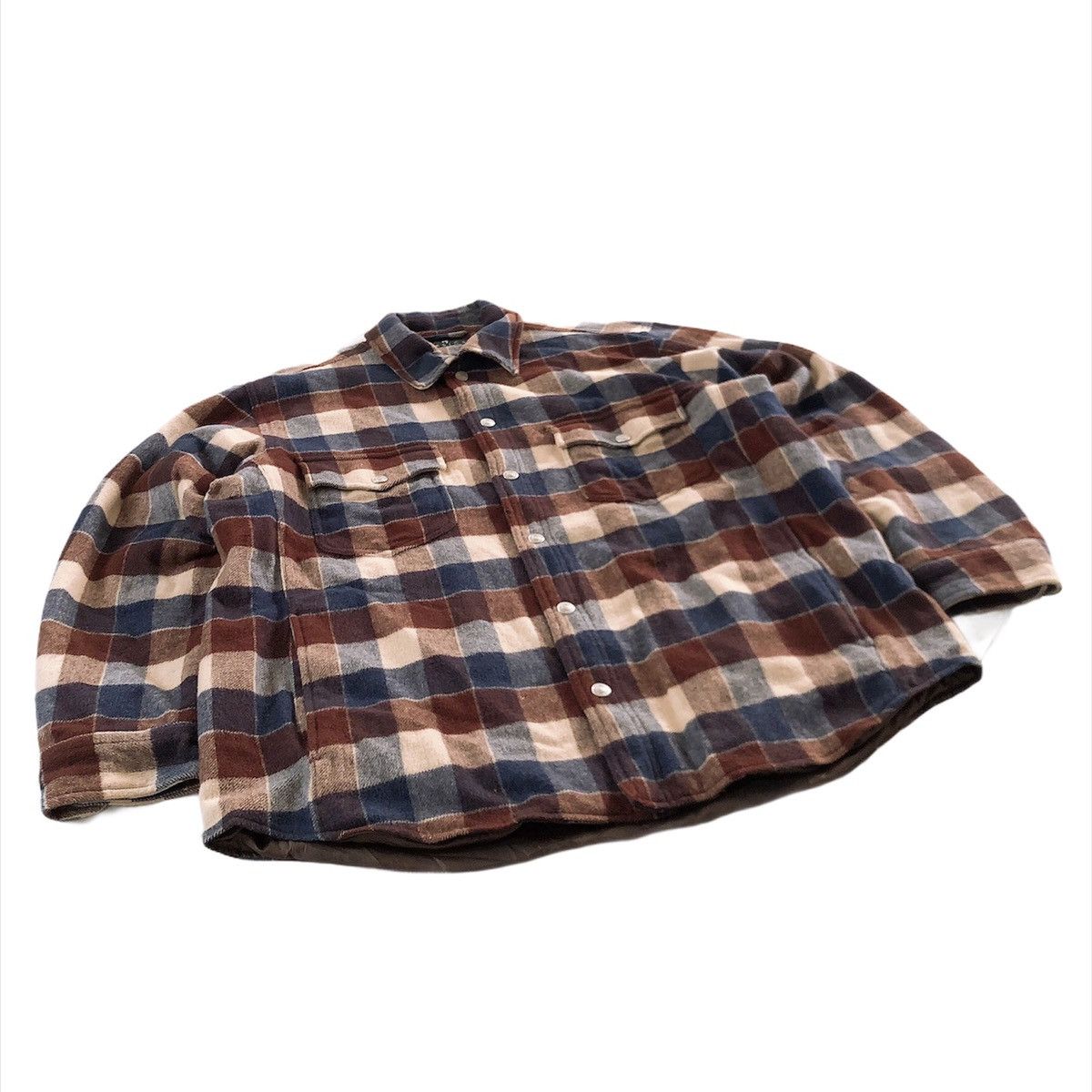 Vintage 🔥Iy Basics Check Wool Button Jacket Size US L / EU 52-54 / 3 - 4 Thumbnail