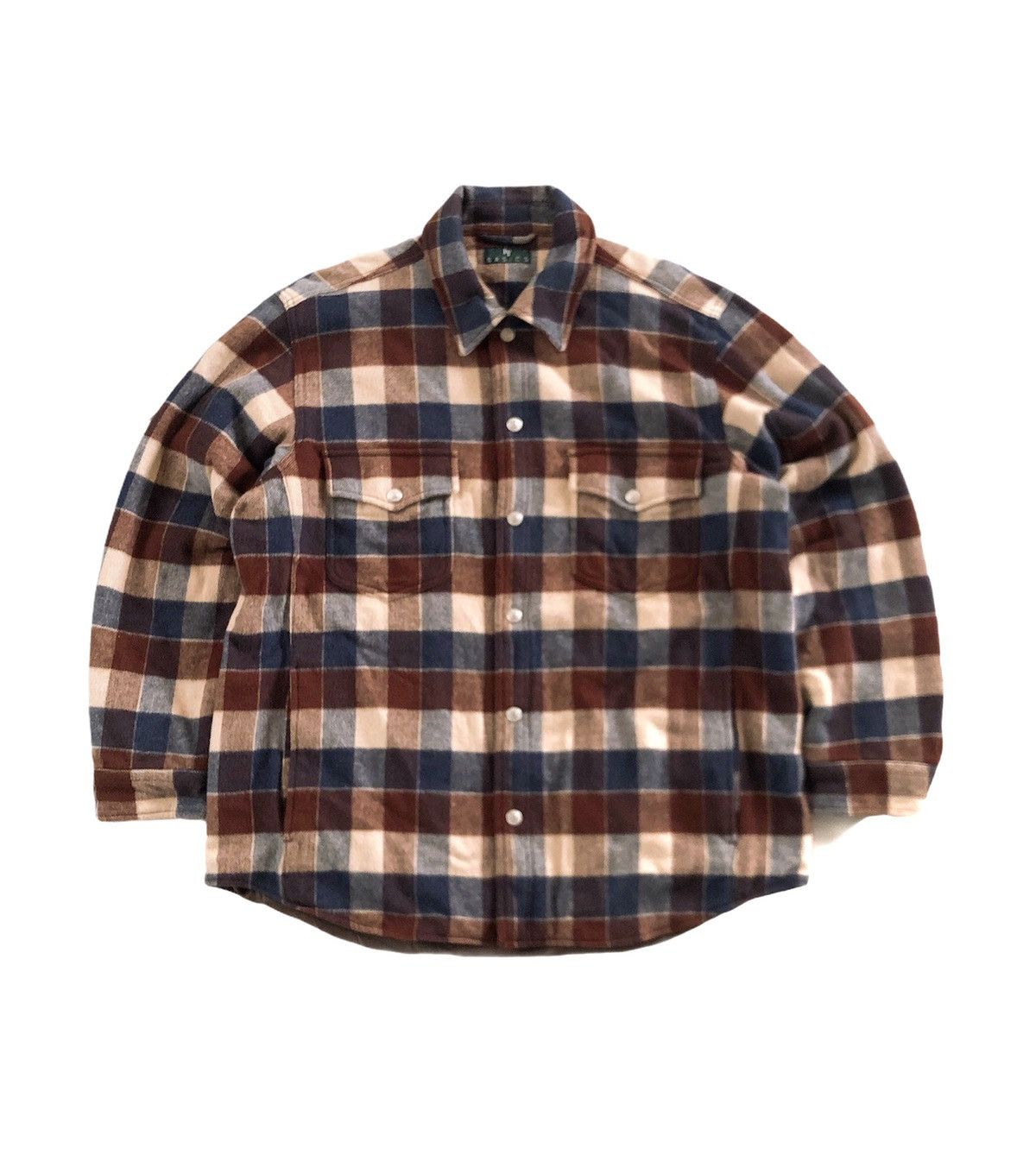 Vintage 🔥Iy Basics Check Wool Button Jacket Size US L / EU 52-54 / 3 - 1 Thumbnail