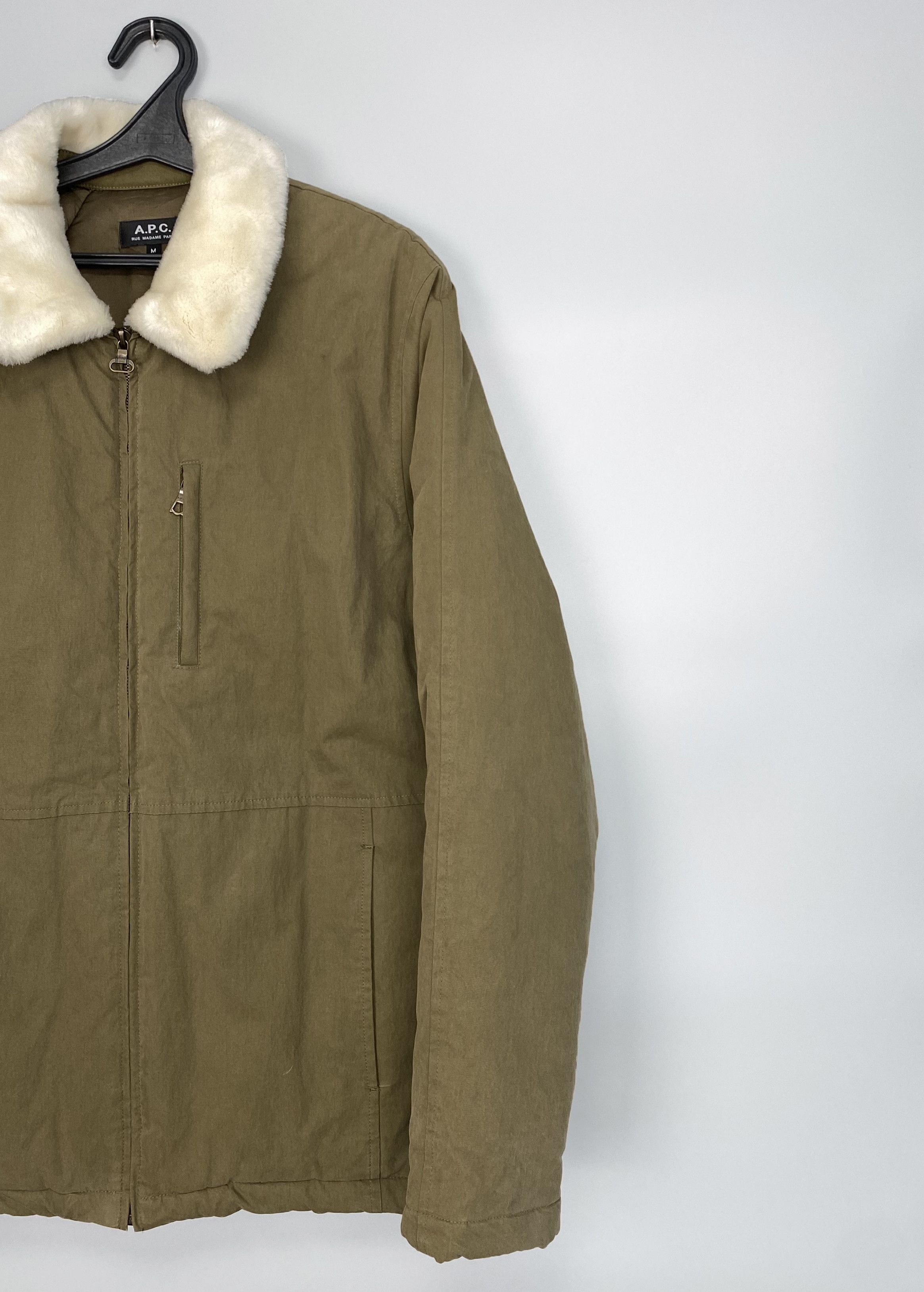 A.P.C. A.P.C. Sherpa Olive Jacket Size US M / EU 48-50 / 2 - 3 Thumbnail