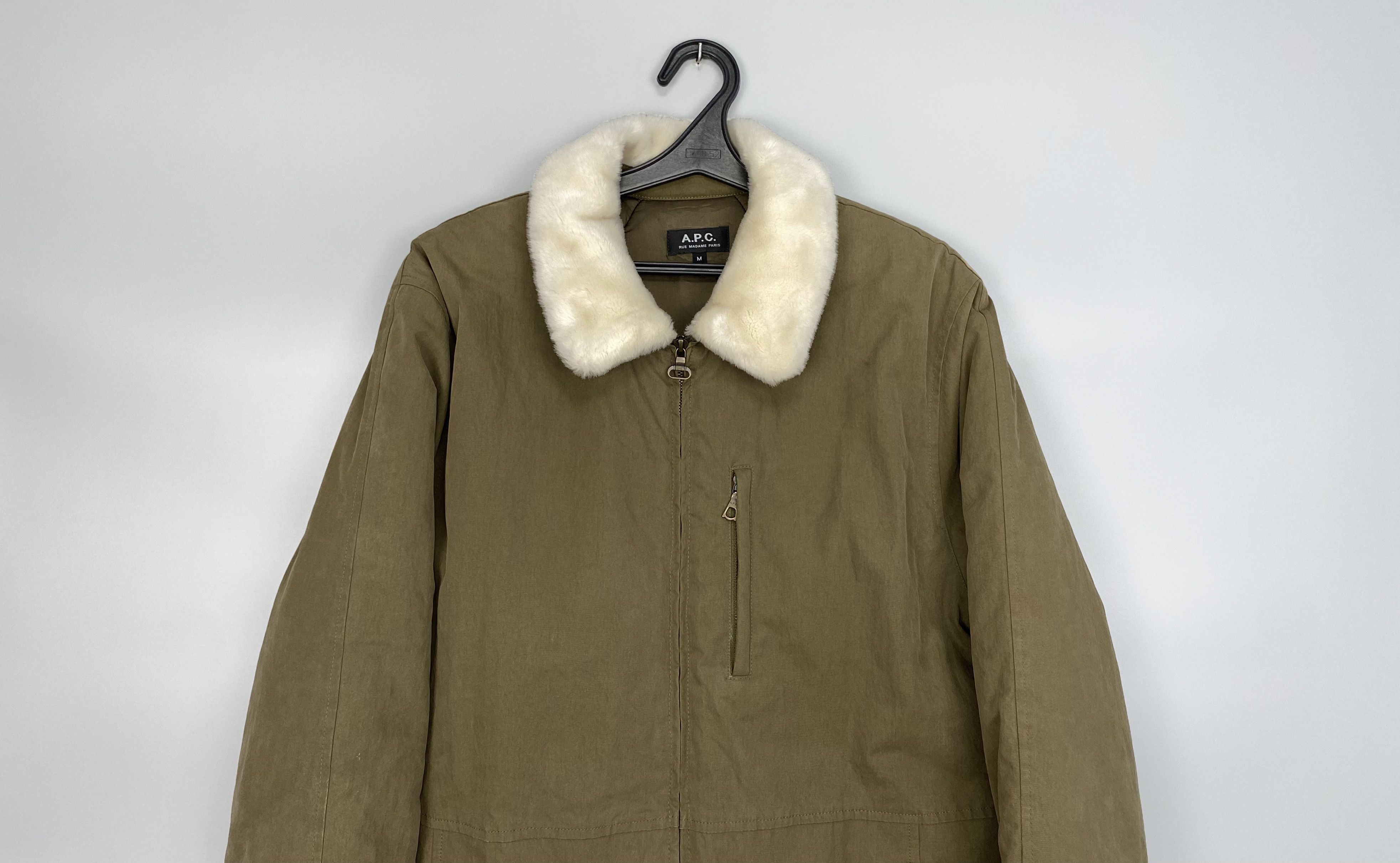 A.P.C. A.P.C. Sherpa Olive Jacket Size US M / EU 48-50 / 2 - 4 Thumbnail