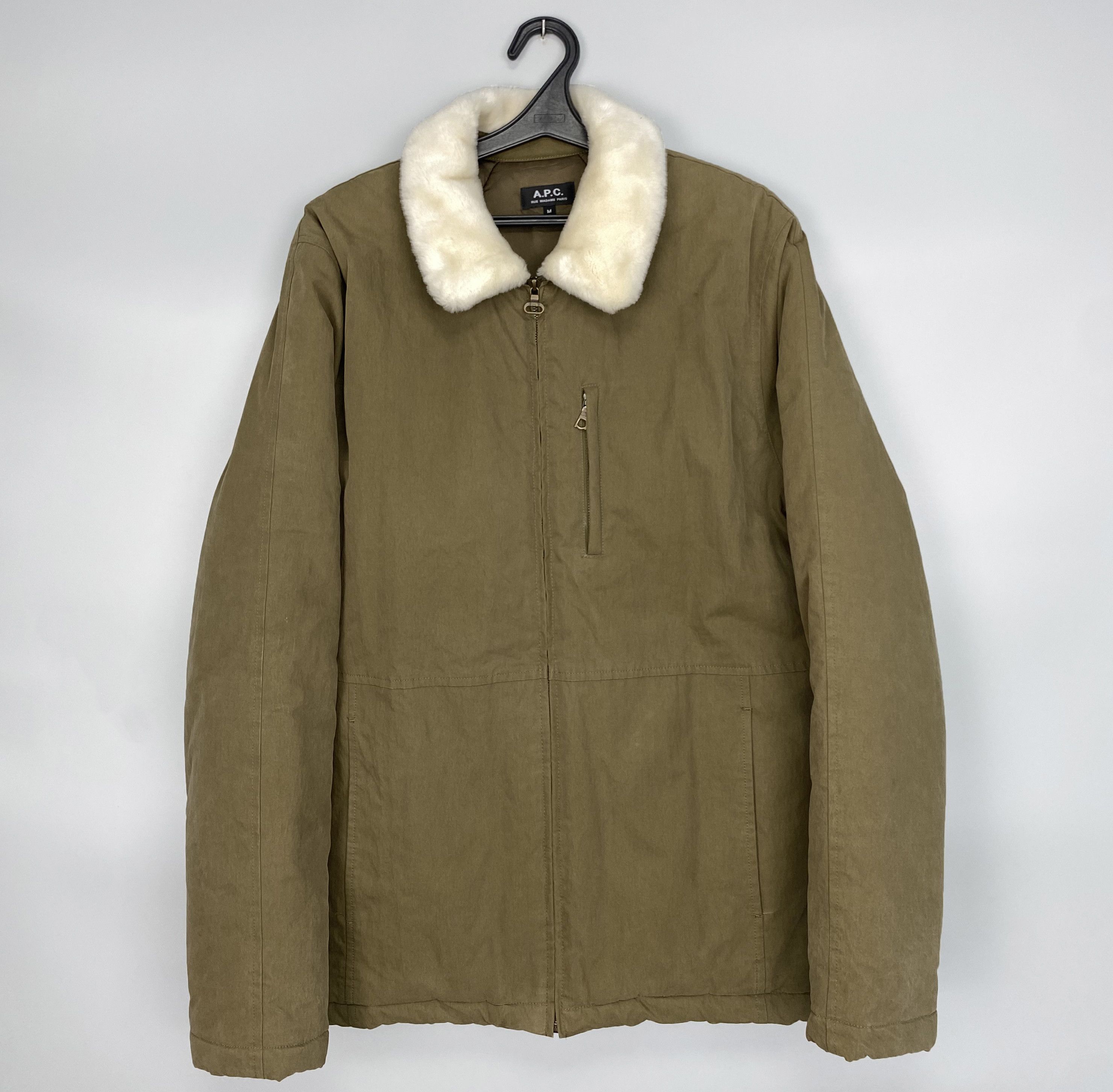 A.P.C. A.P.C. Sherpa Olive Jacket Size US M / EU 48-50 / 2 - 1 Thumbnail