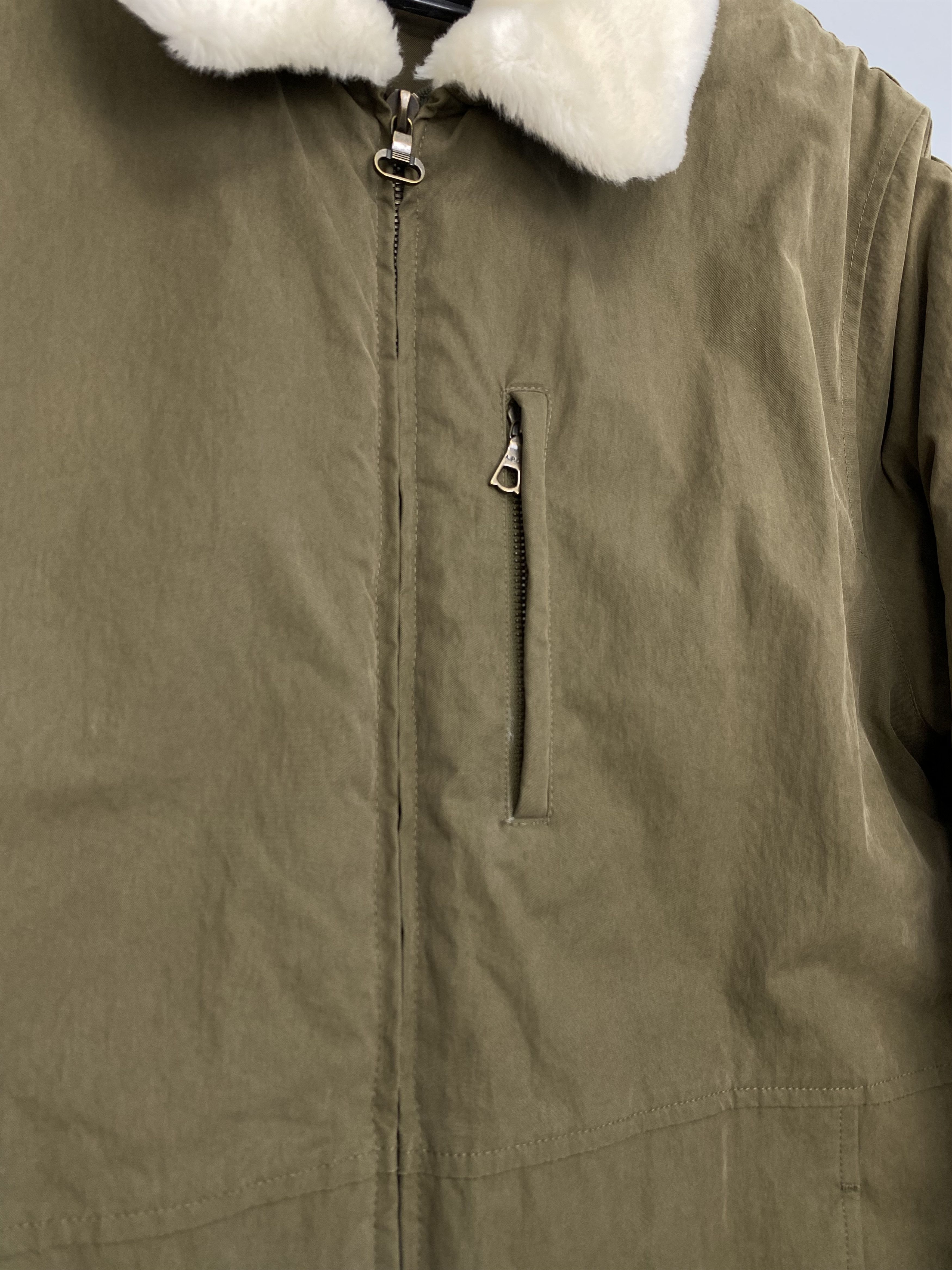 A.P.C. A.P.C. Sherpa Olive Jacket Size US M / EU 48-50 / 2 - 5 Thumbnail