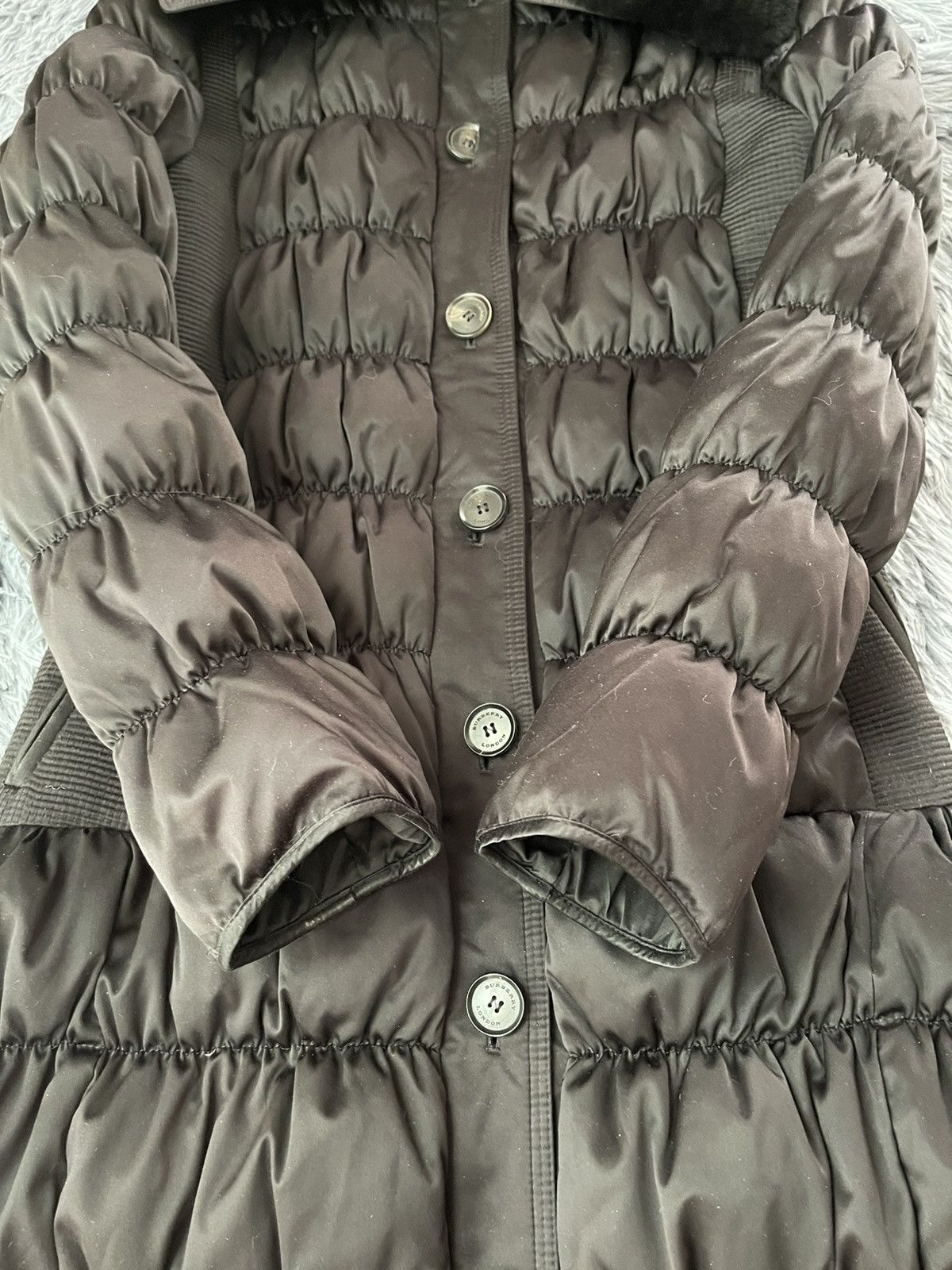 Burberry × Designer Burberry puffer coat with real fur Size M / US 6-8 / IT 42-44 - 4 Thumbnail
