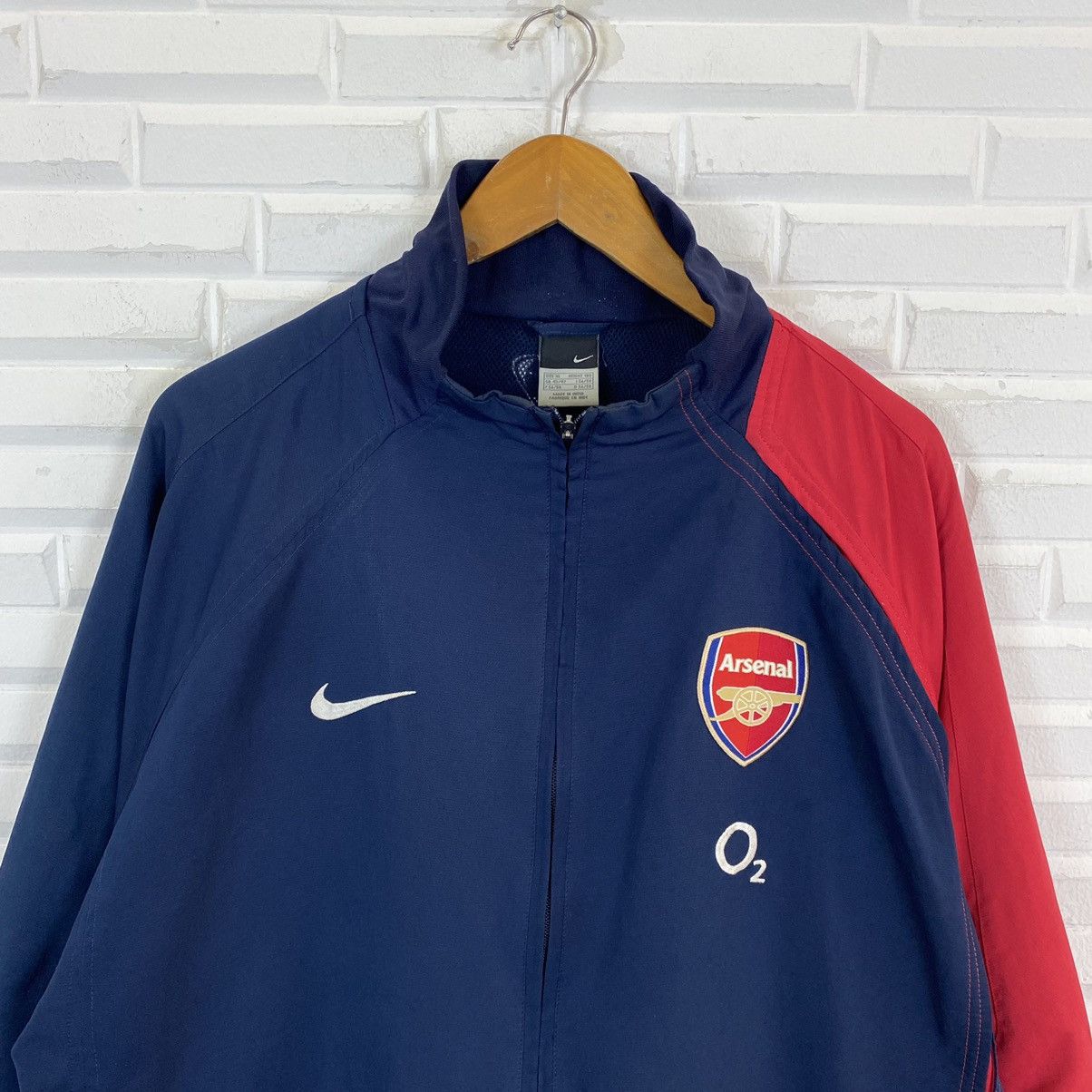 Nike ✨VINTAGE 90S NIKE ARSENAL SWEATER JACKET Size US XL / EU 56 / 4 - 5 Thumbnail