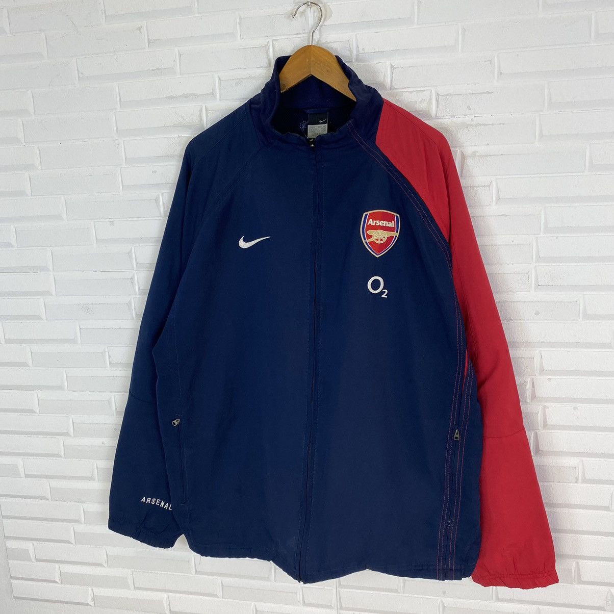Nike ✨VINTAGE 90S NIKE ARSENAL SWEATER JACKET Size US XL / EU 56 / 4 - 4 Thumbnail