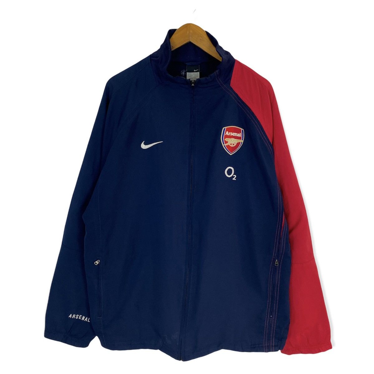 Nike ✨VINTAGE 90S NIKE ARSENAL SWEATER JACKET Size US XL / EU 56 / 4 - 1 Thumbnail