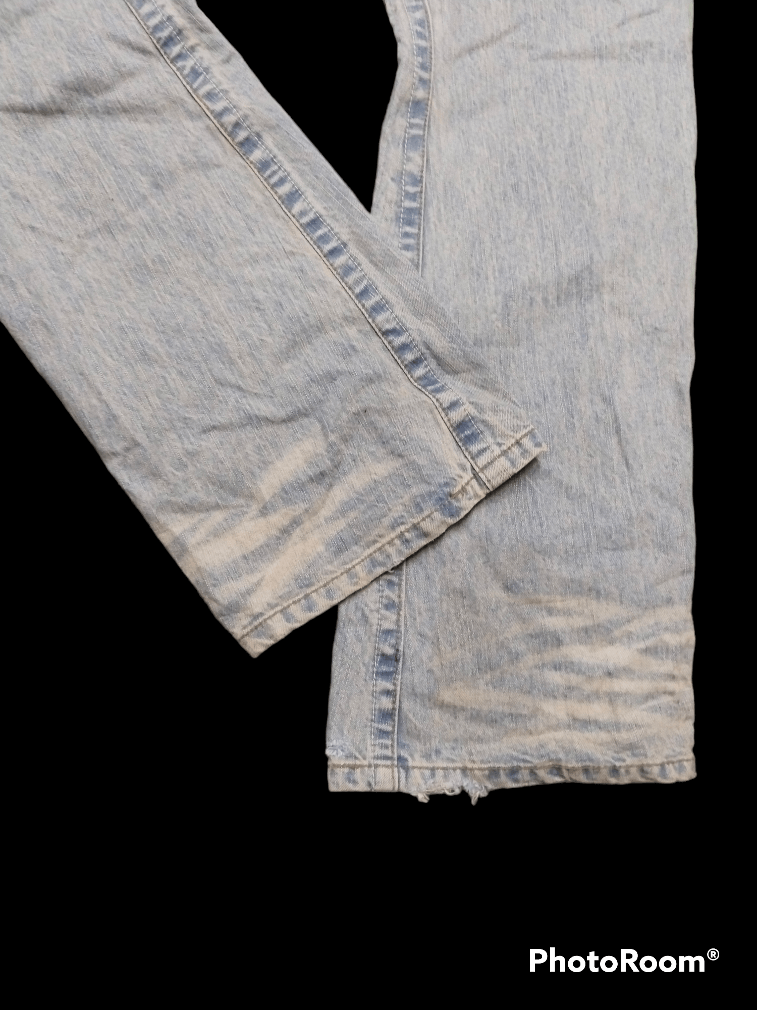 Japanese Brand × Vintage FLARE DiSTRESSED BUSH PANTS RATTLE TRAP DENIM PANTS Size US 33 - 6 Thumbnail