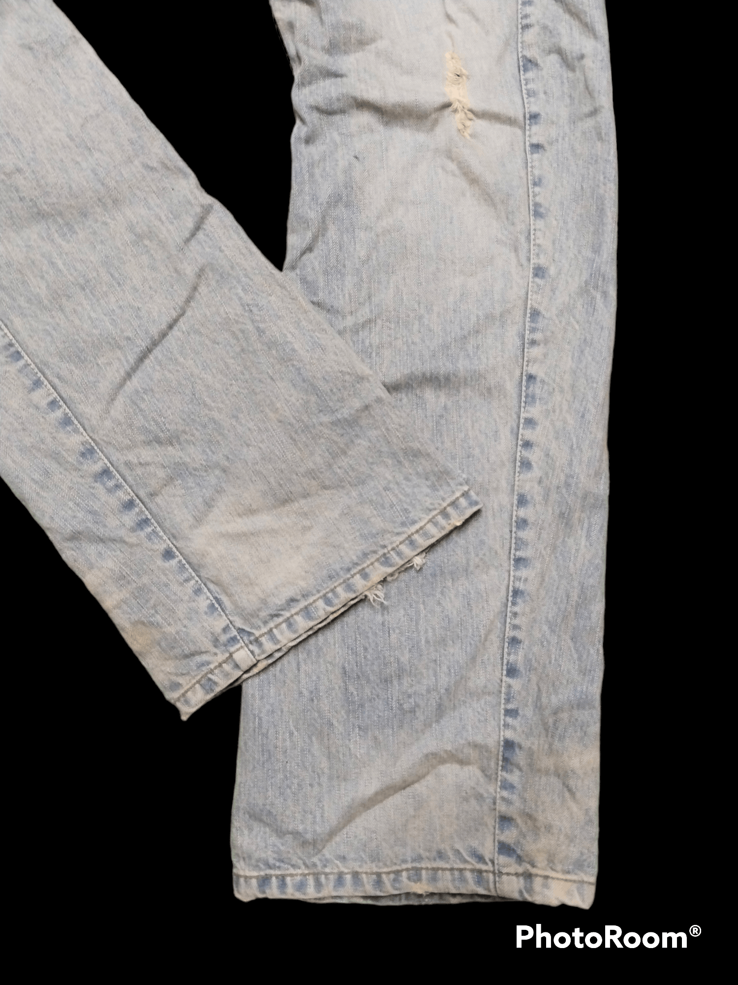 Japanese Brand × Vintage FLARE DiSTRESSED BUSH PANTS RATTLE TRAP DENIM PANTS Size US 33 - 7 Thumbnail