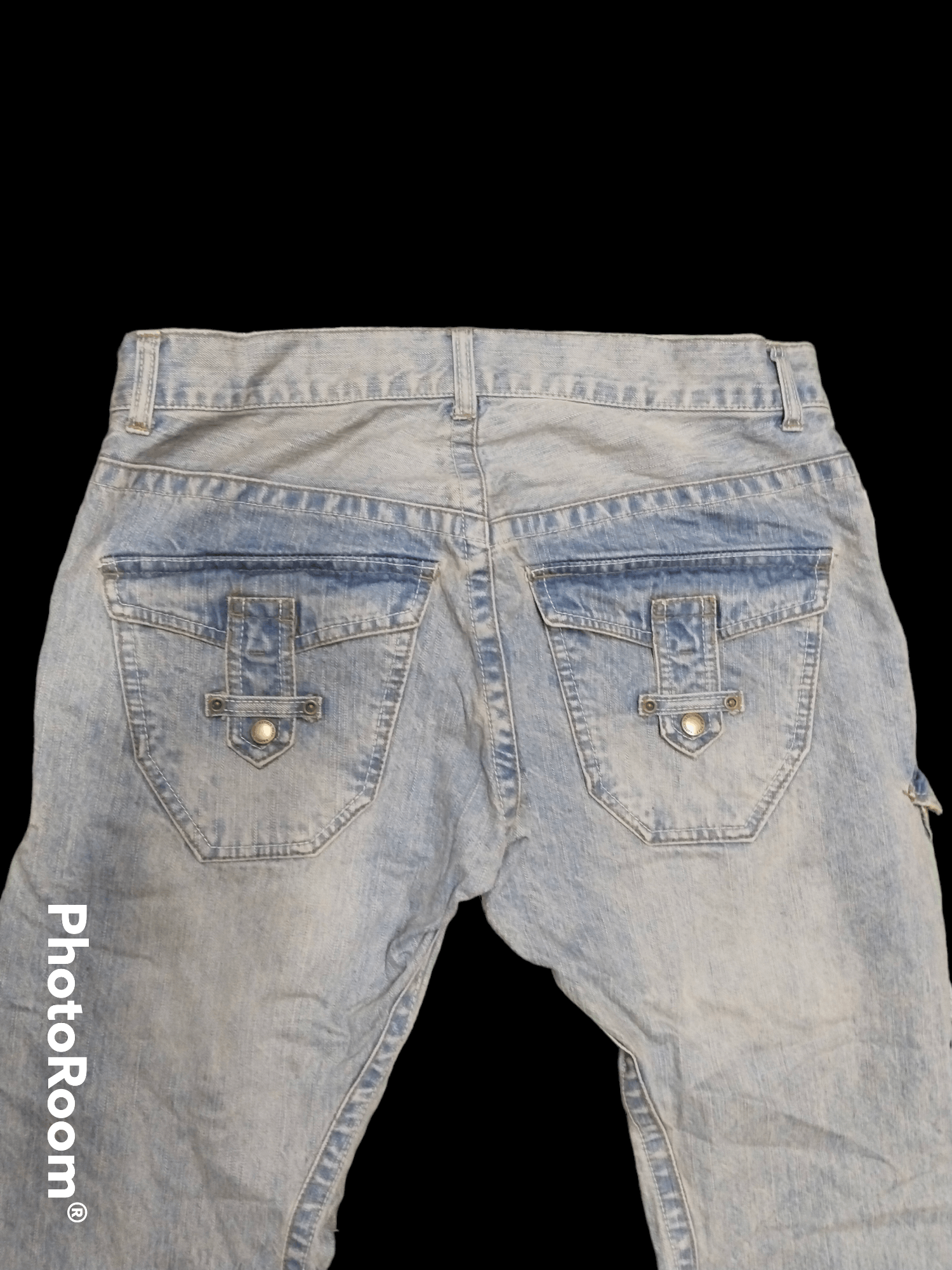 Japanese Brand × Vintage FLARE DiSTRESSED BUSH PANTS RATTLE TRAP DENIM PANTS Size US 33 - 4 Thumbnail