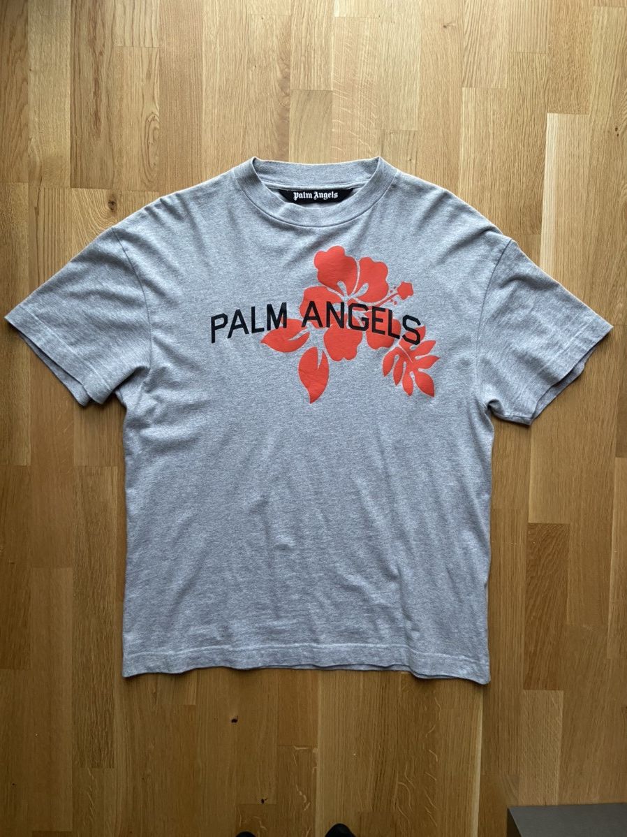 Palm Angels Rare Palm Angels Hibiscus 🌺 Hawaiian flower logo t-shirt Size US M / EU 48-50 / 2 - 1 Thumbnail