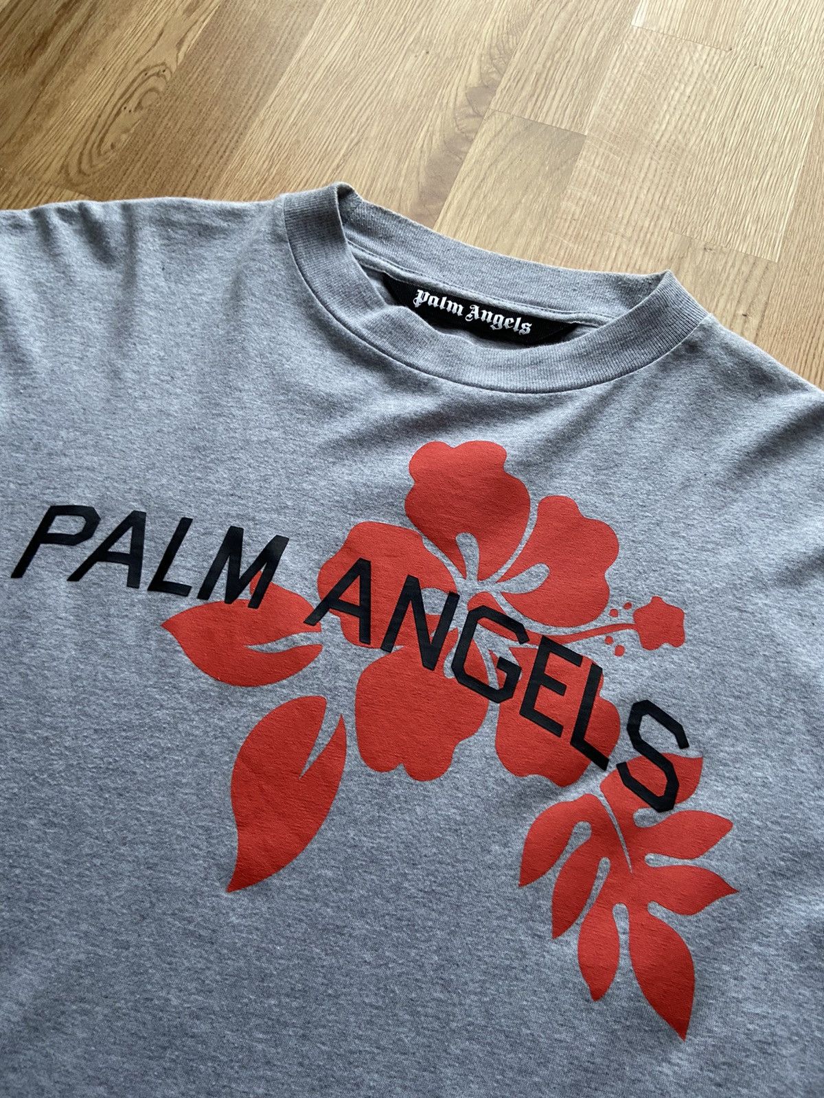 Palm Angels Rare Palm Angels Hibiscus 🌺 Hawaiian flower logo t-shirt Size US M / EU 48-50 / 2 - 3 Thumbnail
