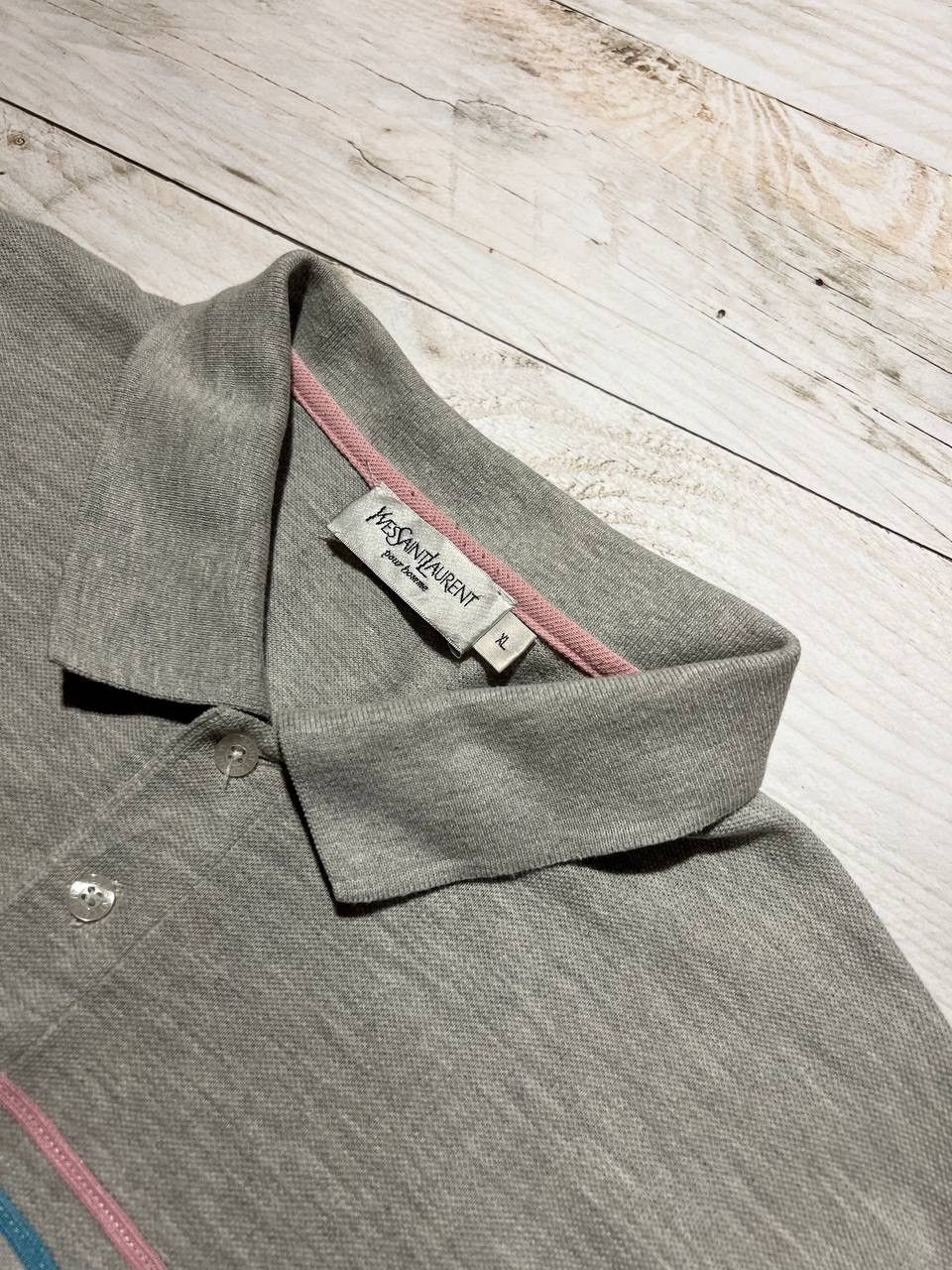 Yves Saint Laurent Vintage Yves Saint Laurent Polo Shirt Big Logo YSL Size US XL / EU 56 / 4 - 6 Thumbnail