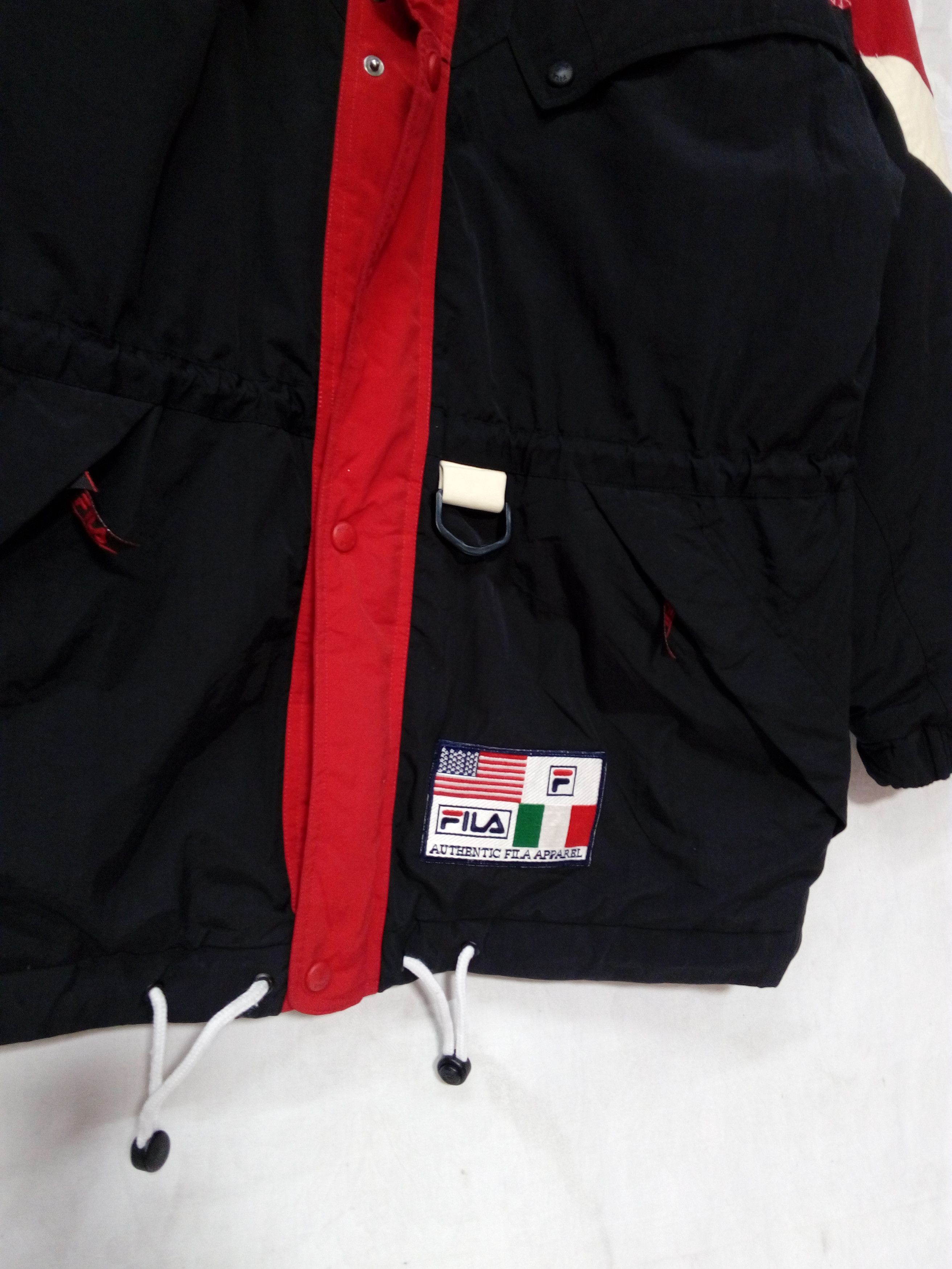Fila Fila Color Block Zipper Jacket Hoodie Embroidered Size US L / EU 52-54 / 3 - 3 Thumbnail