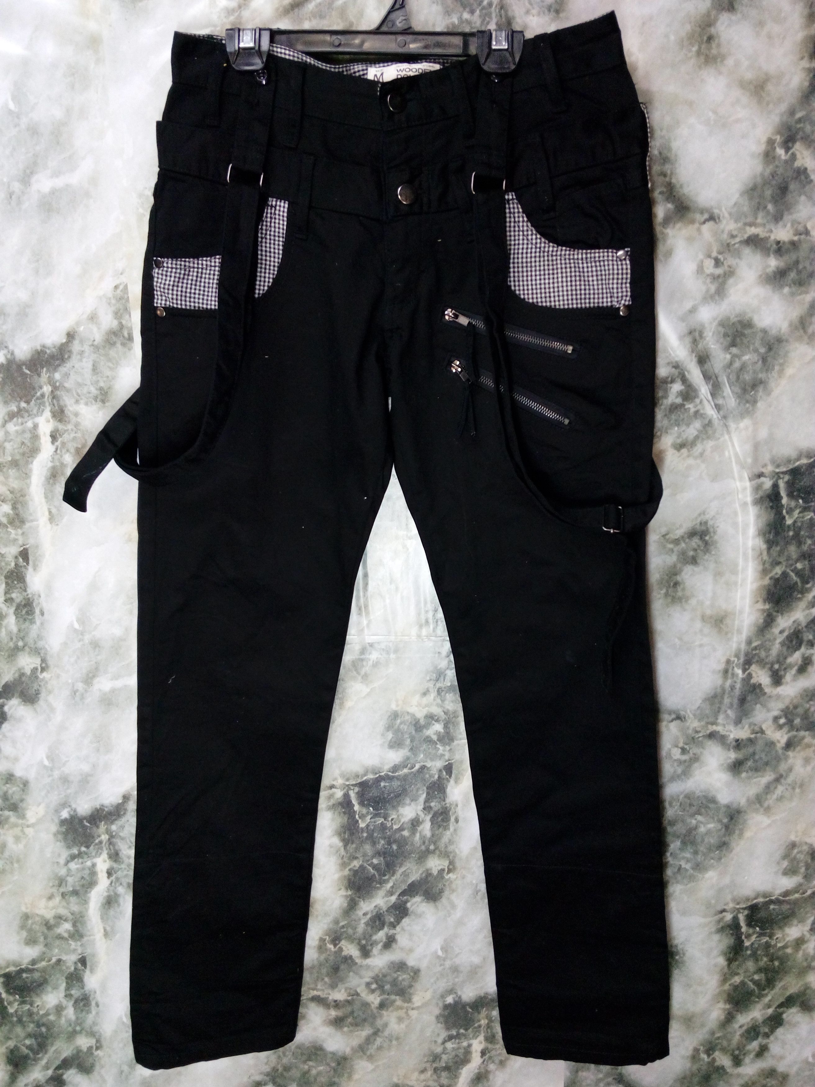 Wooden Doll Overall Bondage Punk Skinny Fit