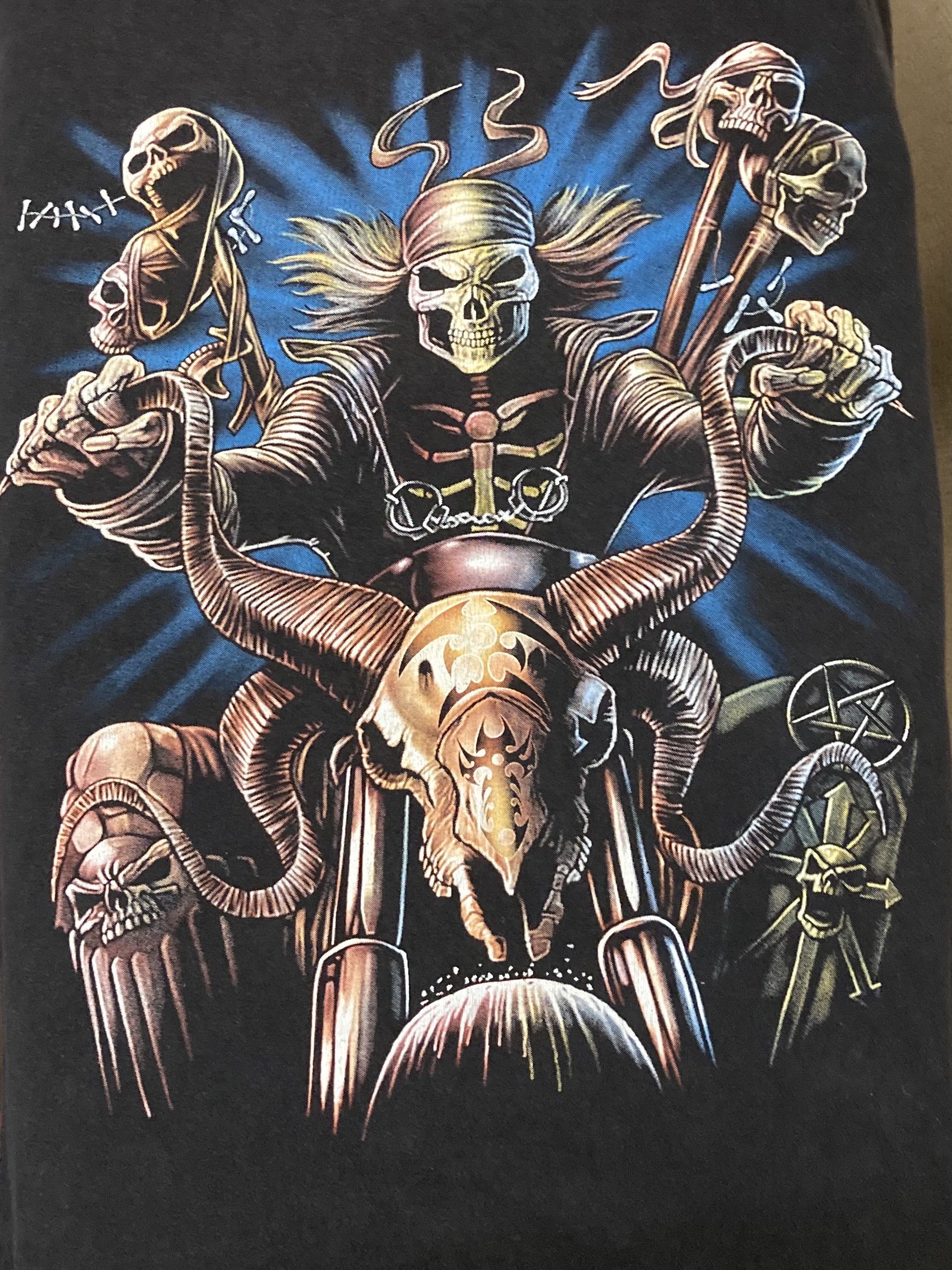 Band Tees × Vintage Vintage Rock Eagle Tee Easy Rider Skull Size US M / EU 48-50 / 2 - 5 Thumbnail