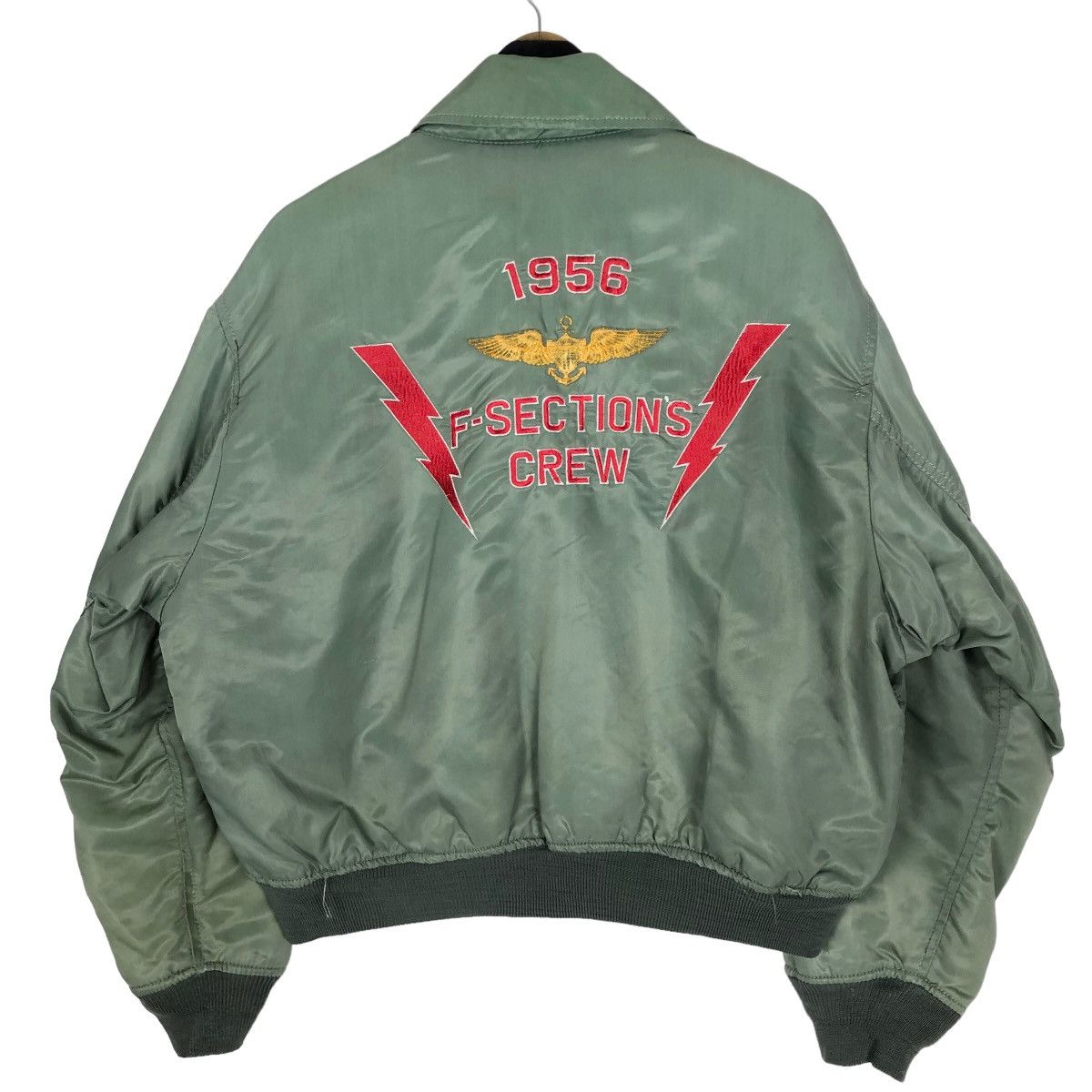 Vintage Vintage 1956 F-Section Works Bomber Jacket Size US XL / EU 56 / 4 - 1 Thumbnail