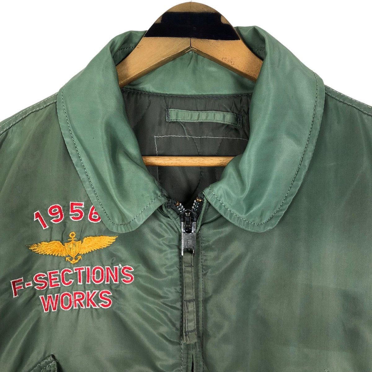 Vintage Vintage 1956 F-Section Works Bomber Jacket Size US XL / EU 56 / 4 - 14 Thumbnail