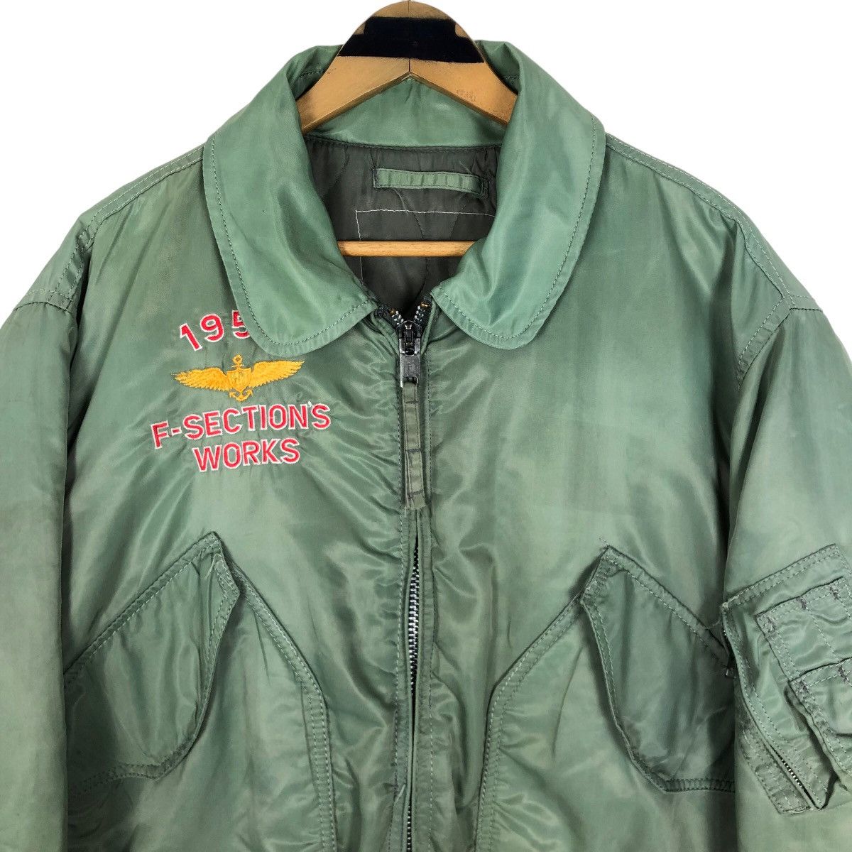 Vintage Vintage 1956 F-Section Works Bomber Jacket Size US XL / EU 56 / 4 - 3 Thumbnail