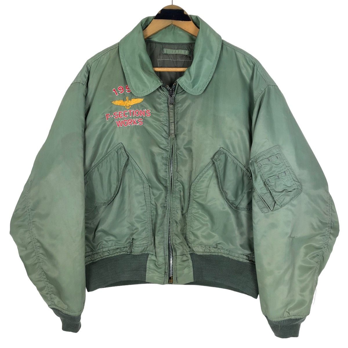 Vintage Vintage 1956 F-Section Works Bomber Jacket Size US XL / EU 56 / 4 - 6 Thumbnail