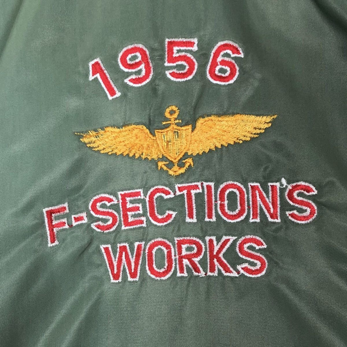 Vintage Vintage 1956 F-Section Works Bomber Jacket Size US XL / EU 56 / 4 - 7 Thumbnail