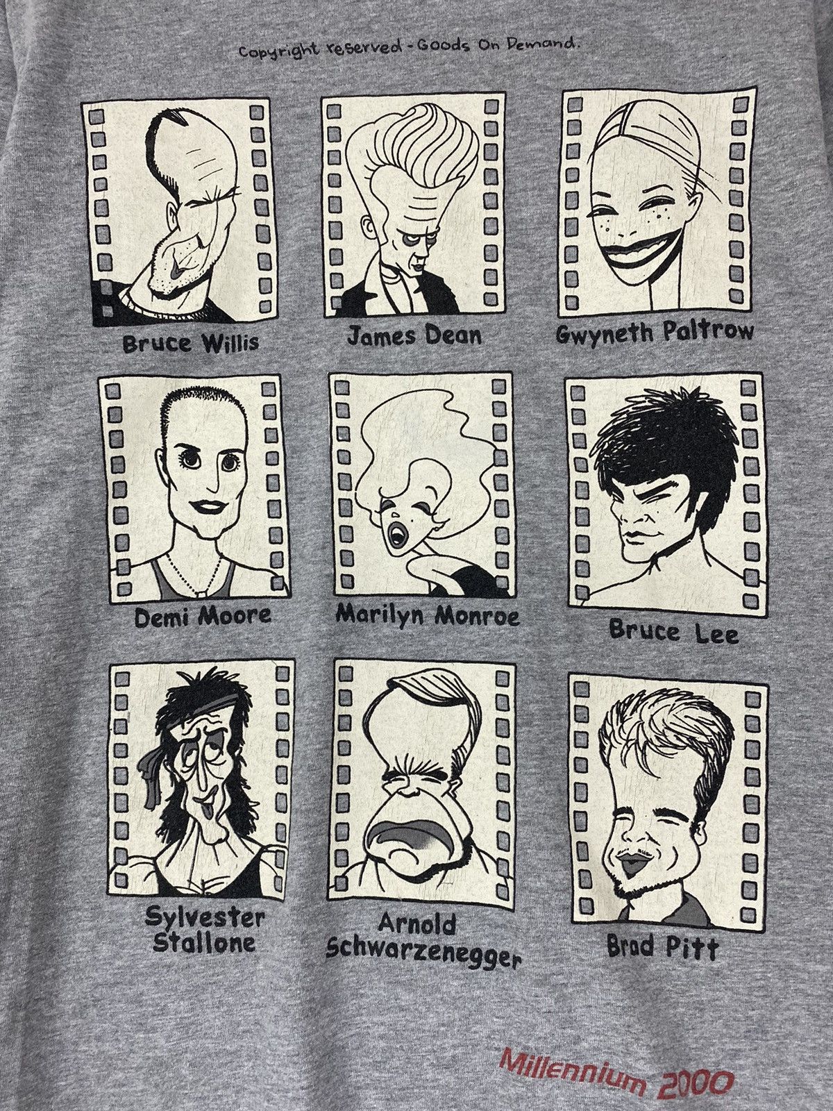 Vintage Bruce Willis Sylvester Stallone Brad Pitt Marilyn Monroe Size US M / EU 48-50 / 2 - 2 Thumbnail
