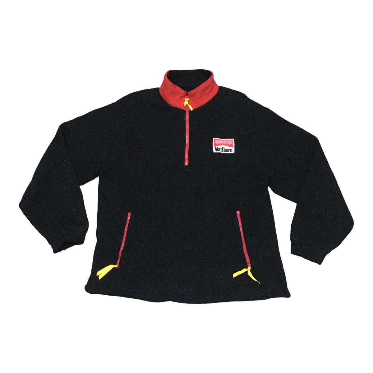 Marlboro × Vintage Rare Vintage Racing Team Marlboro Fleece Sweatshirt 1990s Size US L / EU 52-54 / 3 - 1 Thumbnail