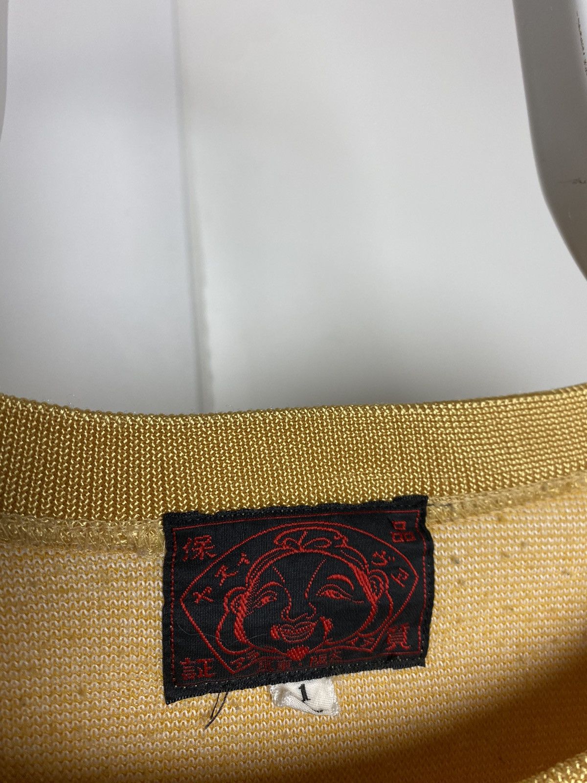 Evisu × Japanese Brand × Vintage Evisu fleece sweatshirt yellow small logo vintage Size US M / EU 48-50 / 2 - 3 Thumbnail