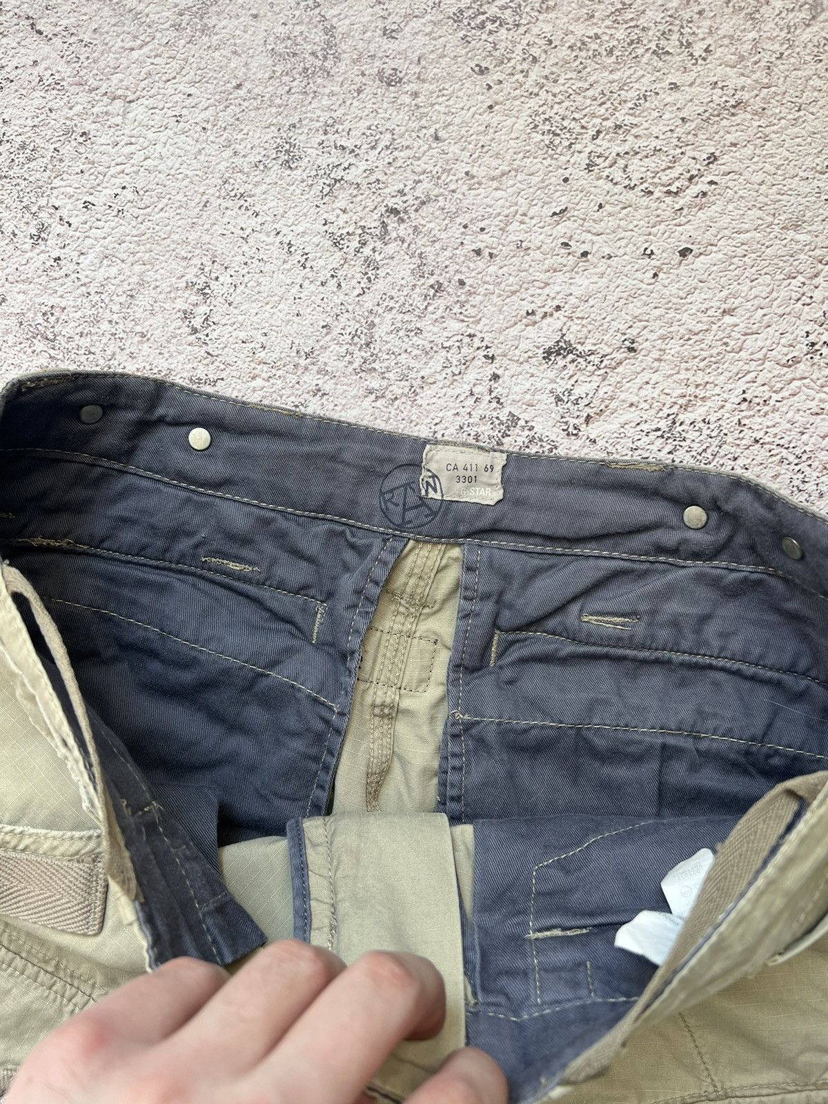 G-Star × Japanese Brand × Vintage Y2K Vintage G-Star Raw Multi Pocket Cargo Pants Size US 32 / EU 48 - 10 Thumbnail