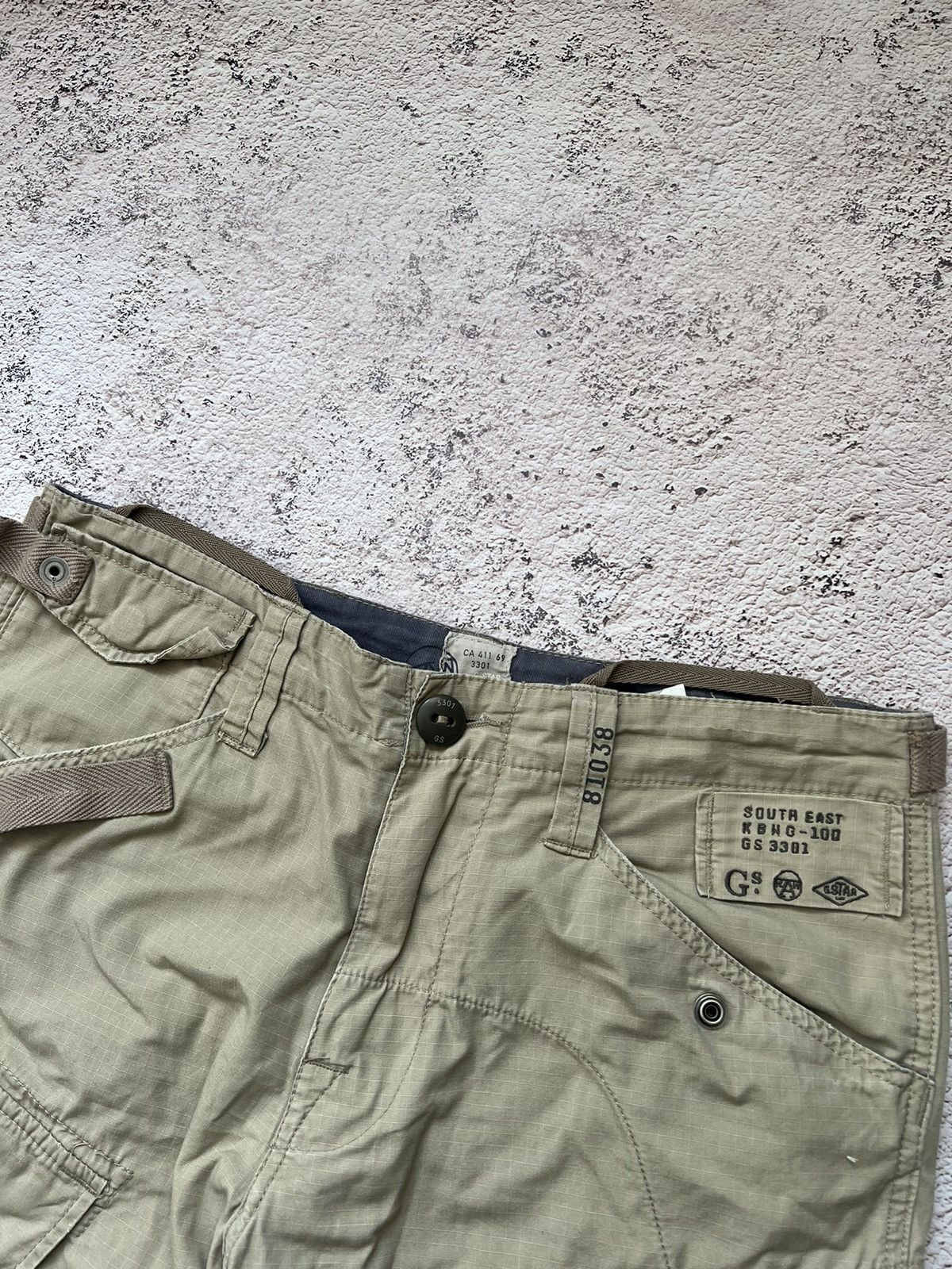 G-Star × Japanese Brand × Vintage Y2K Vintage G-Star Raw Multi Pocket Cargo Pants Size US 32 / EU 48 - 5 Thumbnail