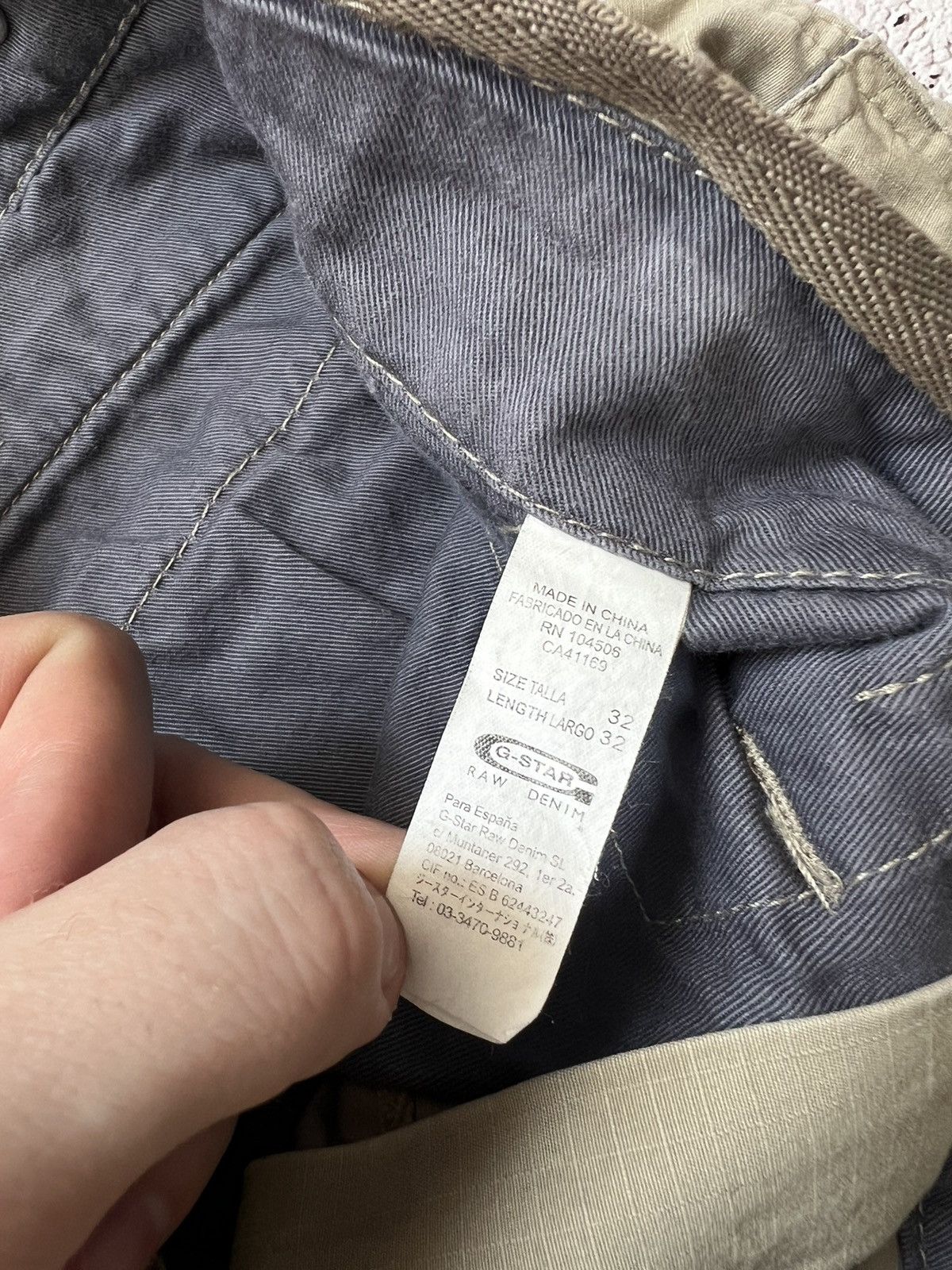 G-Star × Japanese Brand × Vintage Y2K Vintage G-Star Raw Multi Pocket Cargo Pants Size US 32 / EU 48 - 12 Thumbnail