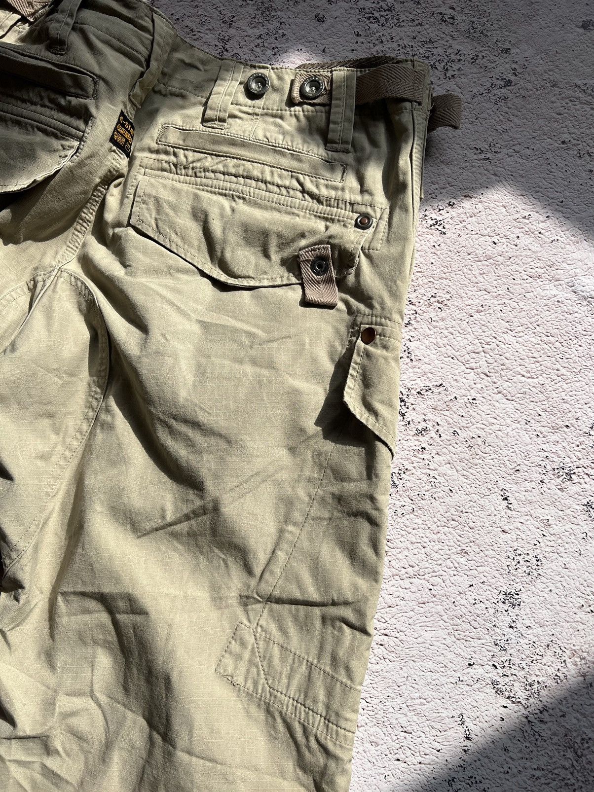 G-Star × Japanese Brand × Vintage Y2K Vintage G-Star Raw Multi Pocket Cargo Pants Size US 32 / EU 48 - 16 Thumbnail